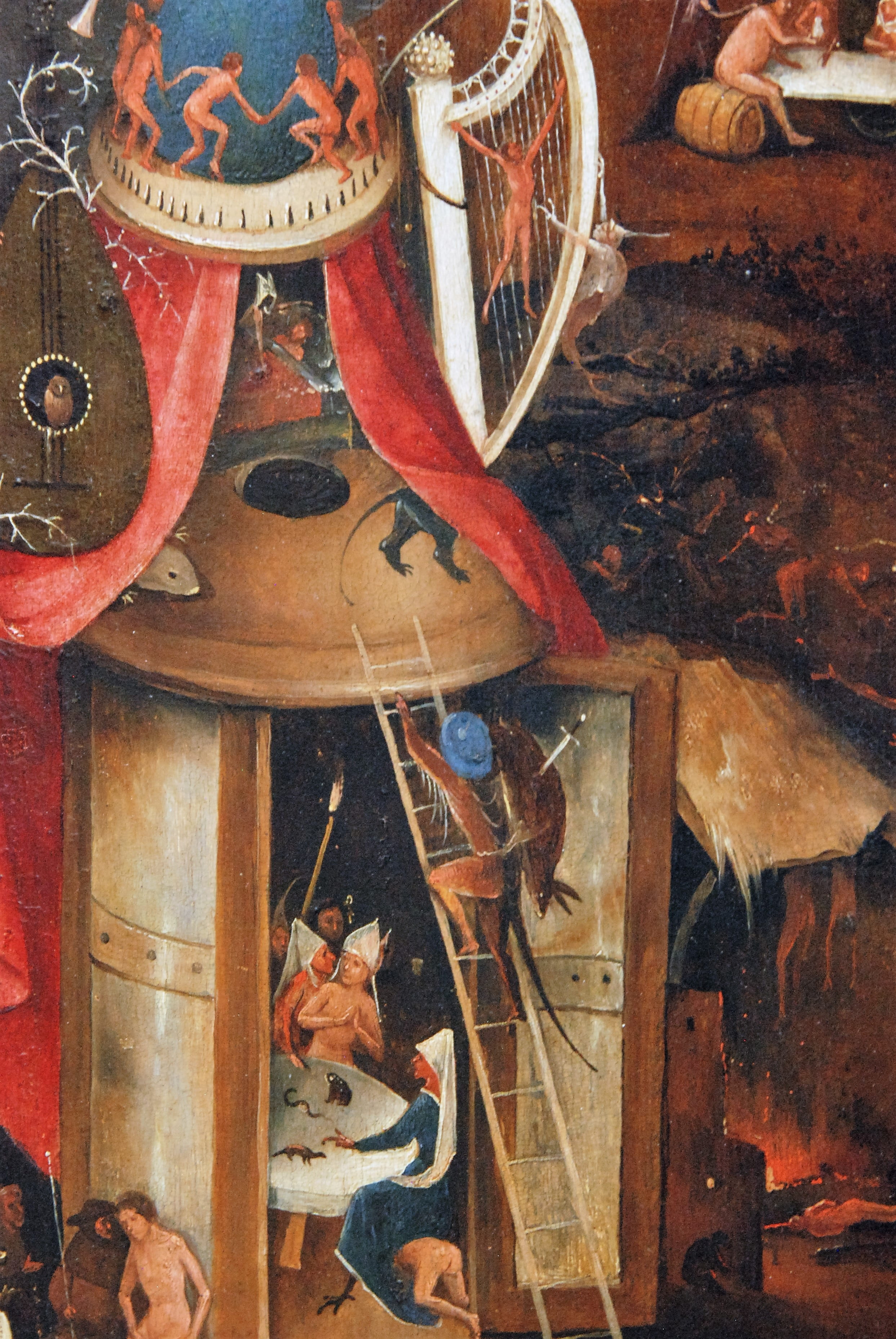 jeroen bosch, judgement, jeroen, indoors, the groeninge museum, old-fashioned, bruges, art and craft, the last judgement, store, high angle view, antique, Phone HD Wallpaper
