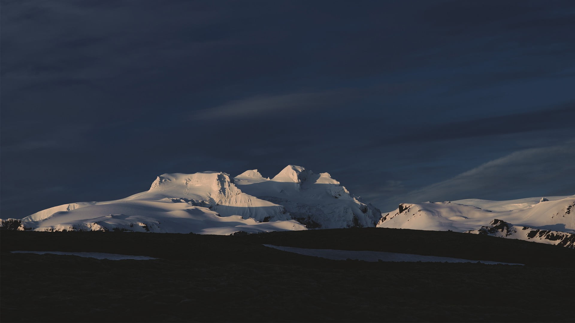 1080P, scenics - nature, no people, cloud - sky, winter, ice, landscape, beauty in nature, mountaings, nature, environment, tranquil scene, mountain, covered, HD Wallpaper