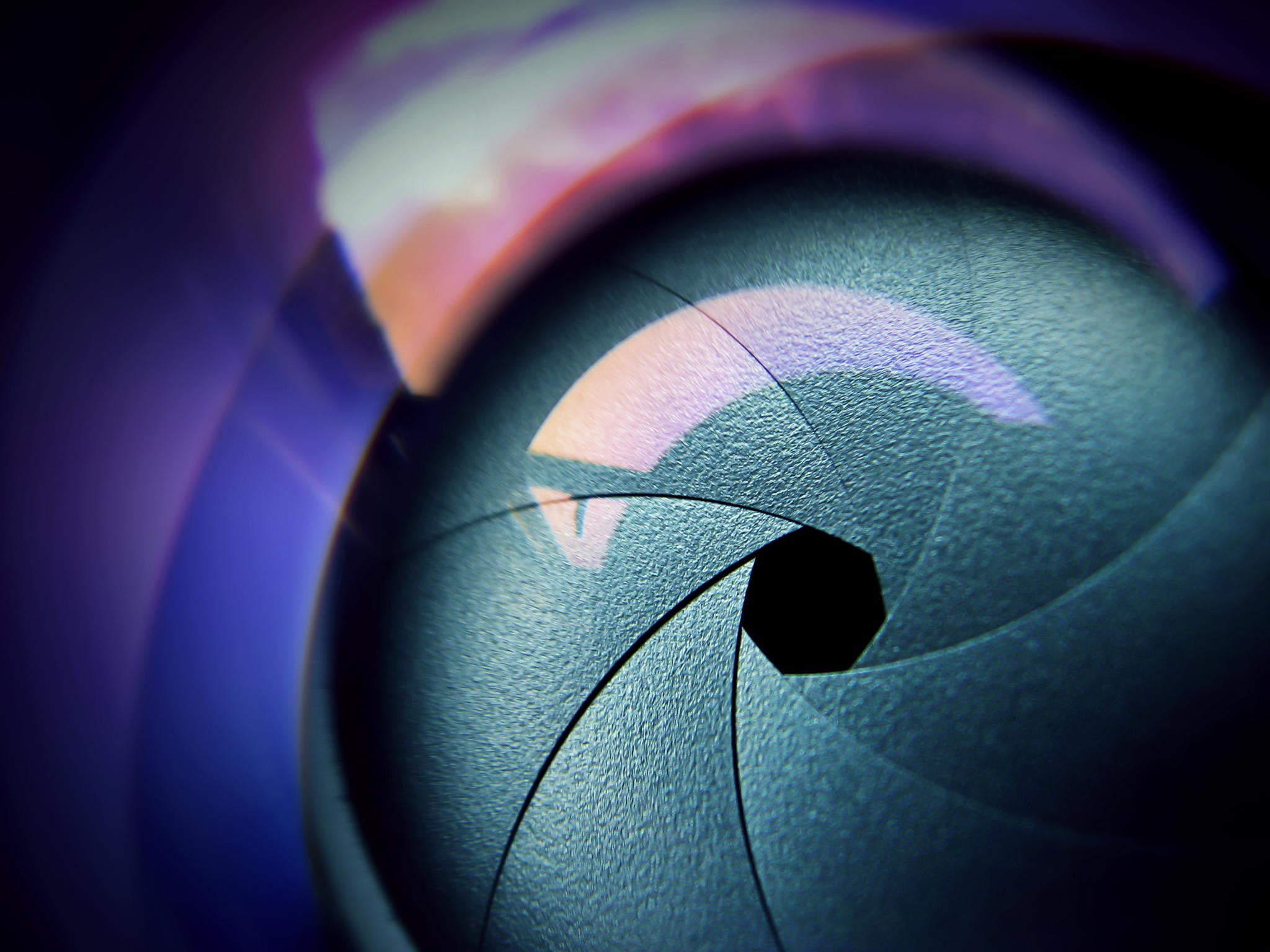 purple, technology, parts, lights, indoors, red, reflection, digital composite, lens, aperture, photography, backgrounds, selective focus, sphere, HD Wallpaper