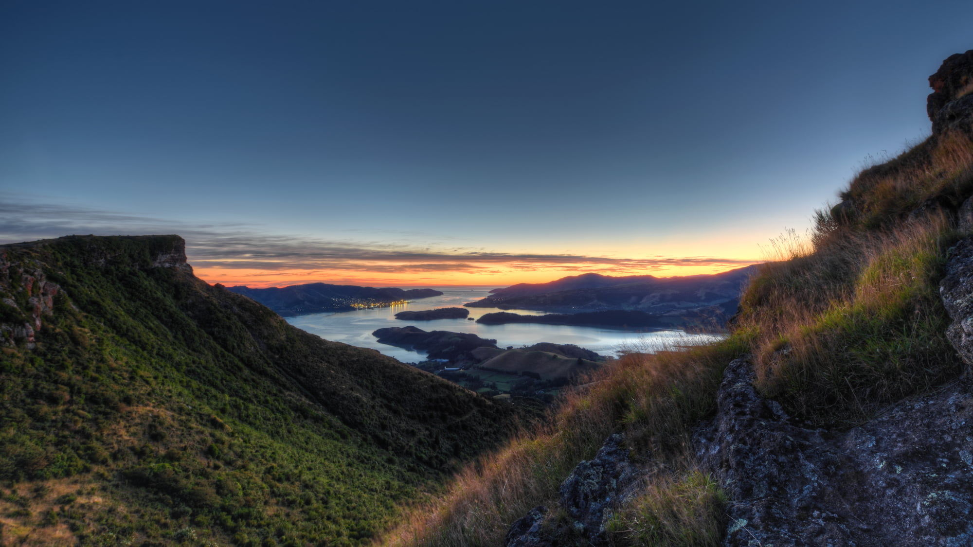 mountain, christchurch, cass peak, range, body, outdoors, serene, water, landscape, sunrise, peaceful, photomatix, body of water, nature, colourful, sunrise - Dawn, HD Wallpaper