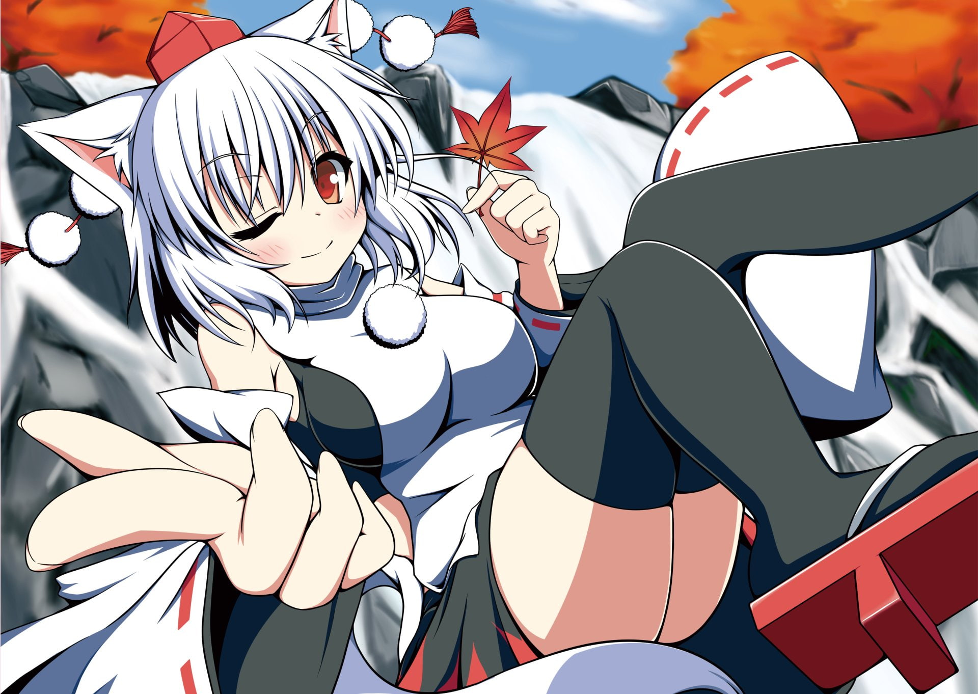 Momiji Inubashiri, Anime, 1080P, Touhou, HD Wallpaper