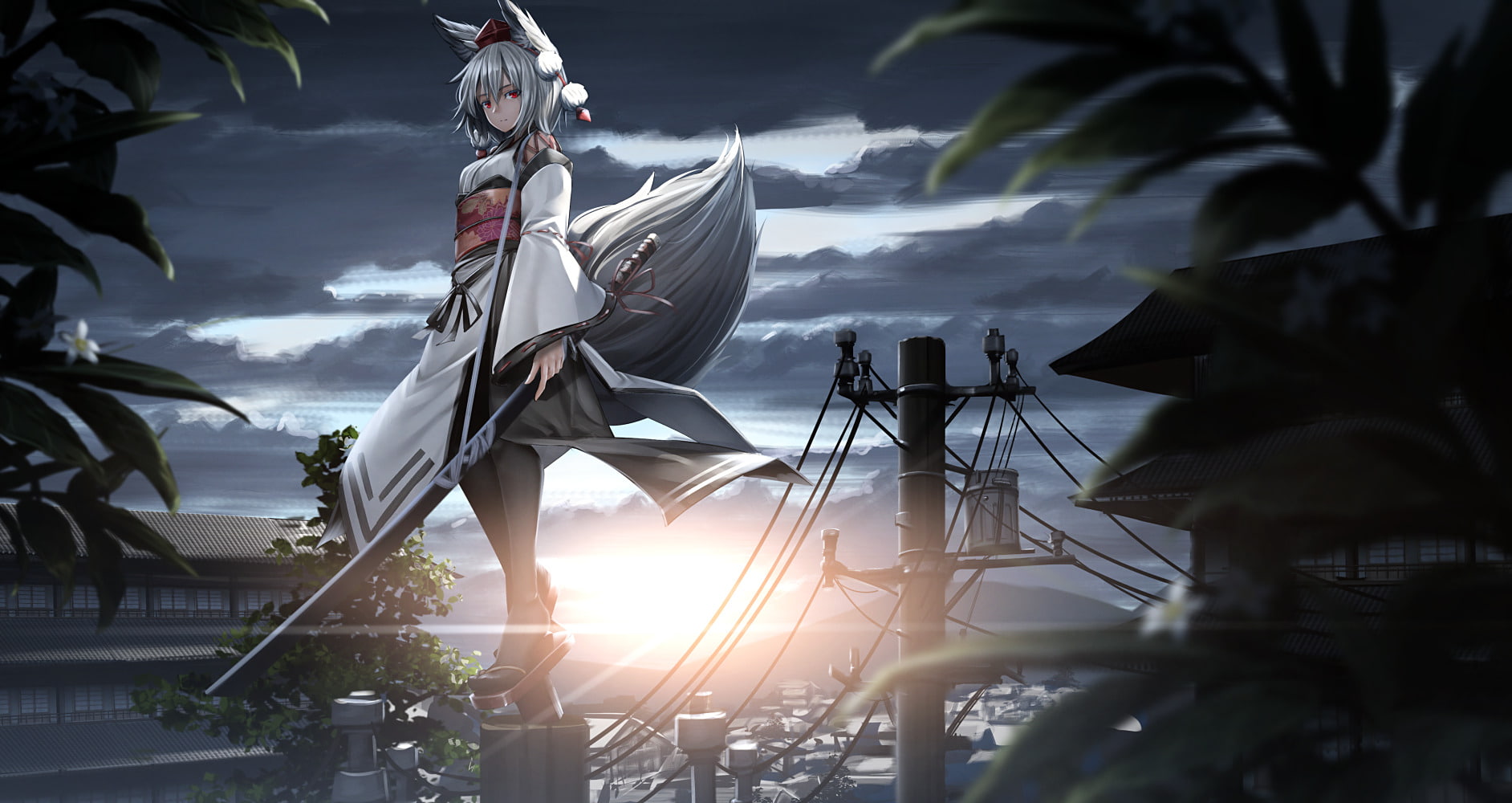 Momiji Inubashiri, 720P, Touhou, Anime, HD Wallpaper