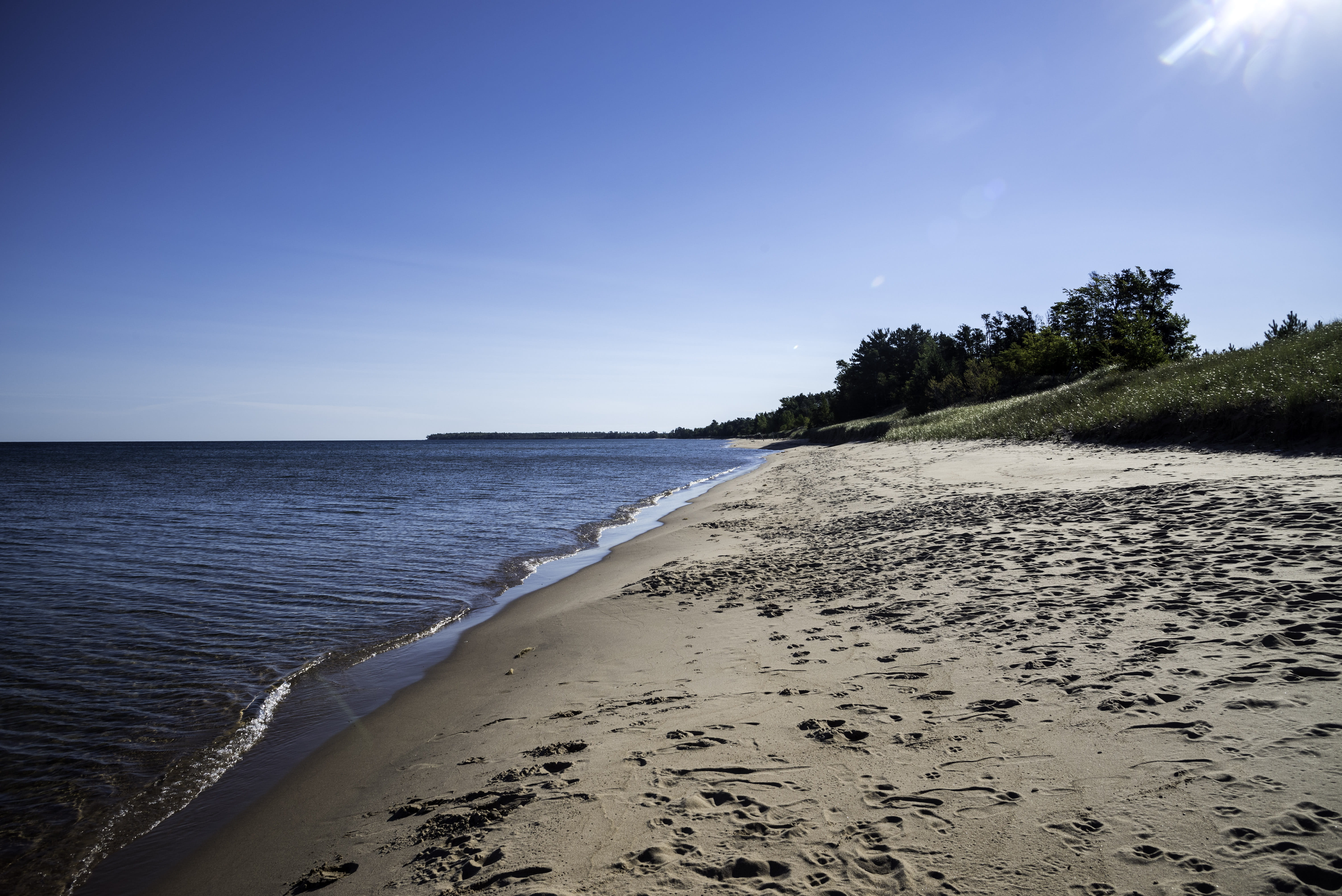 outdoors, non-urban scene, idyllic, Lake Superior, summer, scenics, superior, sky, coastline, public domain, 5K, upper peninsula, photos, no People, travel Locations, HD Wallpaper