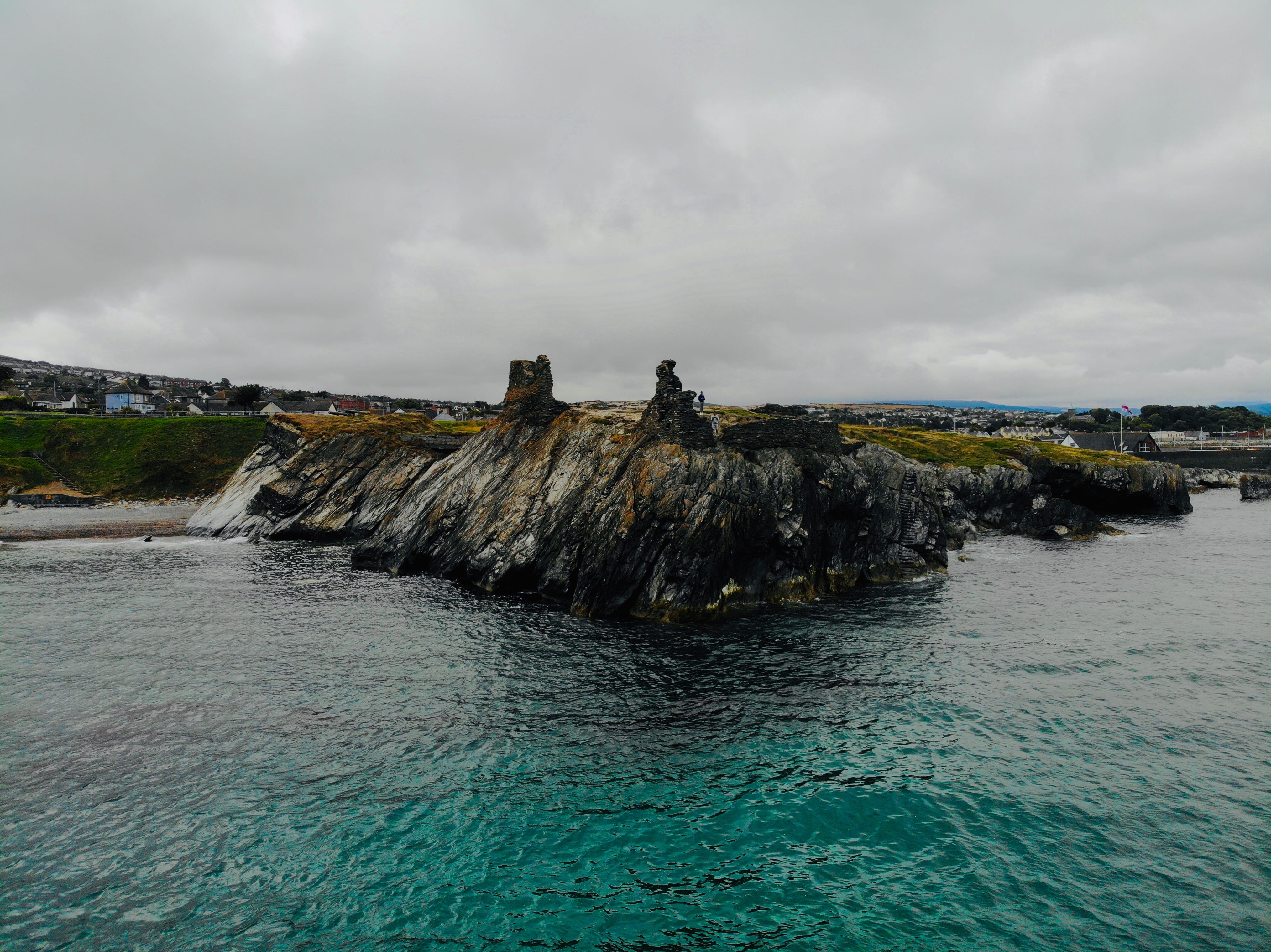 Nature, shoreline, non-urban scene, rock formation, outdoors, beauty in nature, Water, coast, rock, promontory, land, ireland, ocean, Sea, tranquility, HD Wallpaper
