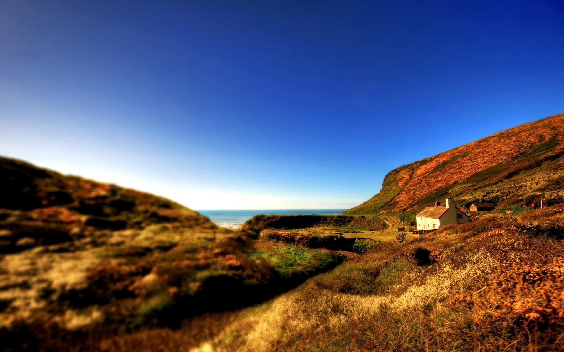 1080P, photos, water, mountains, lonely, landscapes, animals, house, home, HD Wallpaper