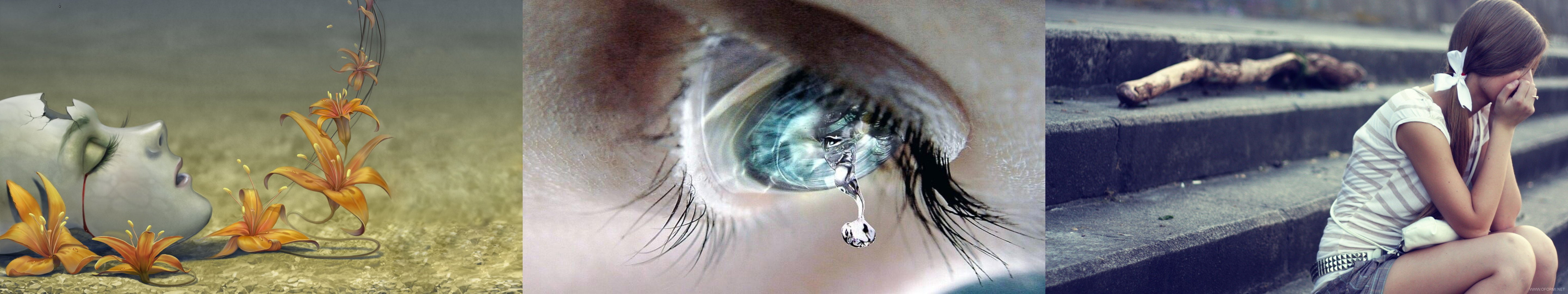 screen, sad, pain, douleur, tristesse, sadness, 5K, monitor, triste, tripple, HD Wallpaper
