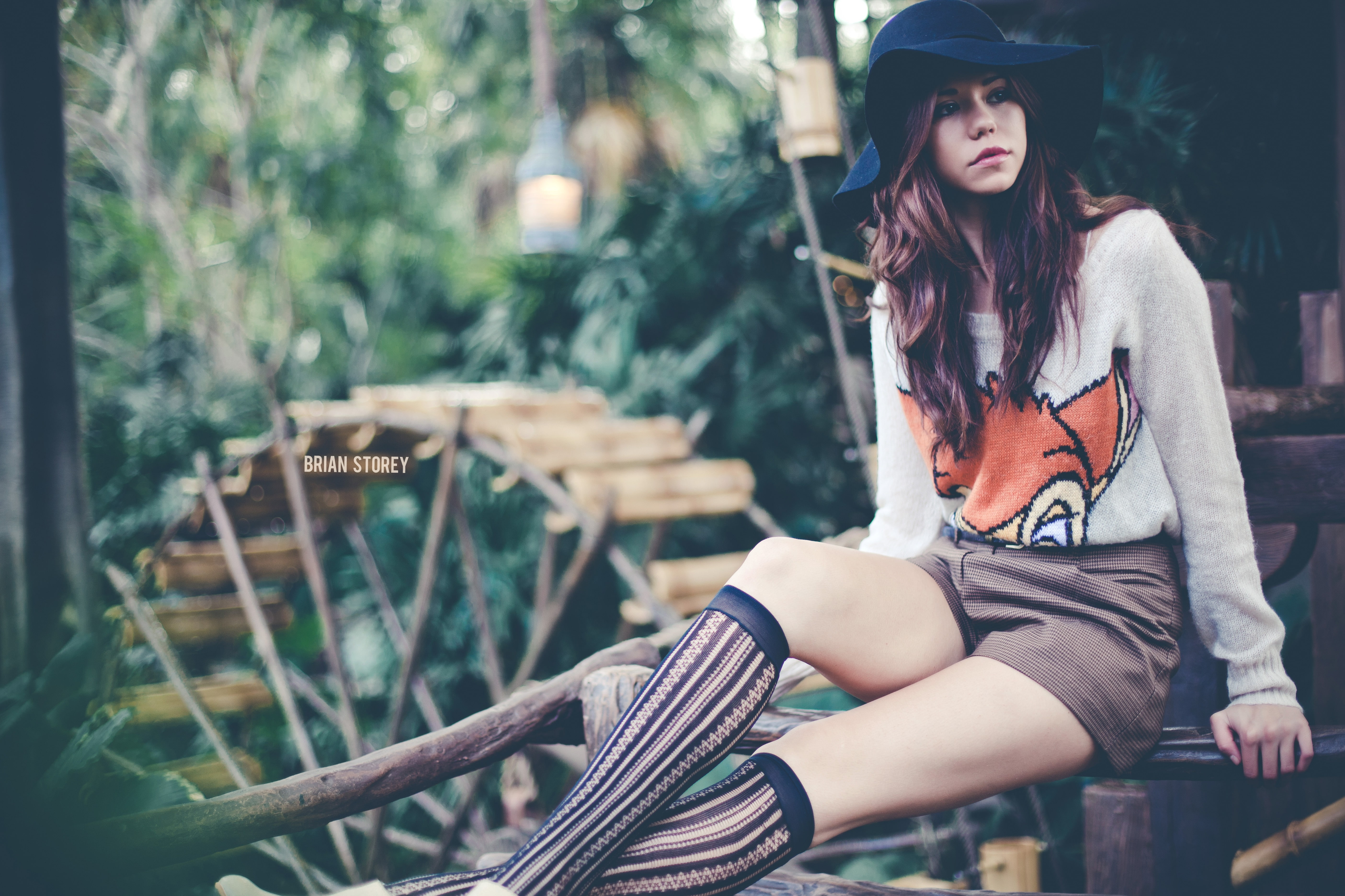 Brian Storey, model, women, women outdoors, 5K, brunette, HD Wallpaper