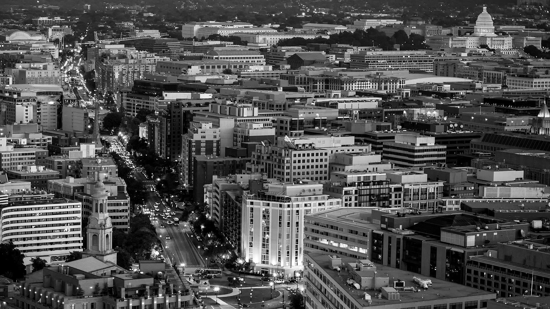 D.C., monochrome, 1080P, Washington, HD Wallpaper