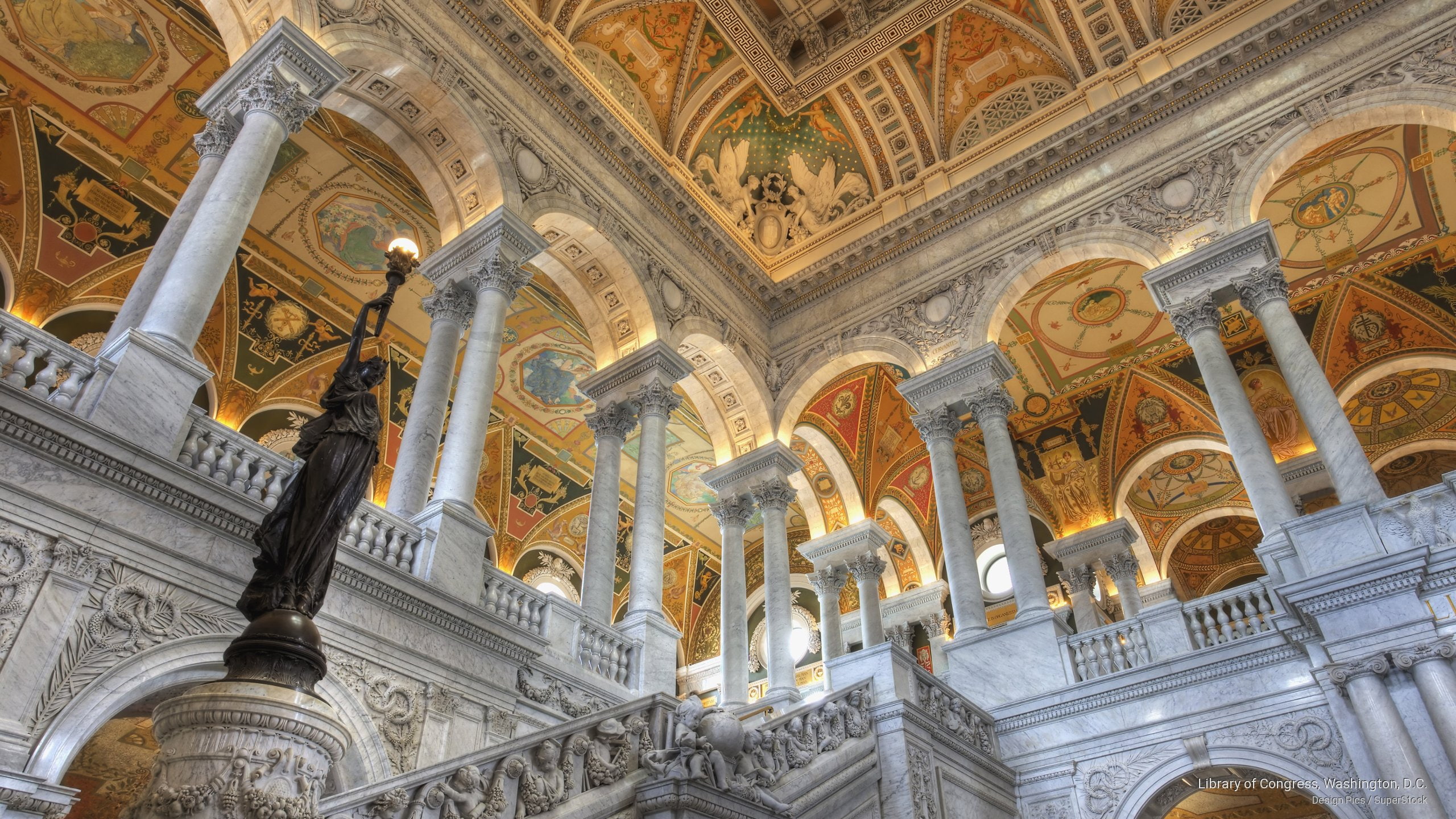 Architecture, library, 2K, c, congress, washington, d, HD Wallpaper