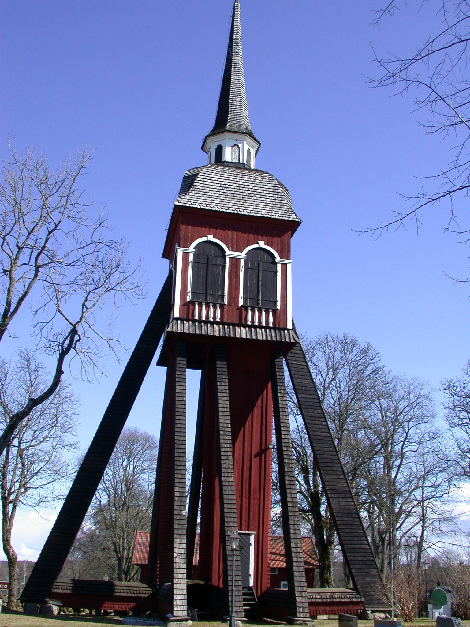 outdoors, tower, plant, sky, travel destinations, building exterior, 1080P, day, tree, place of worship, architecture, built structure, sweden, church, Phone HD Wallpaper