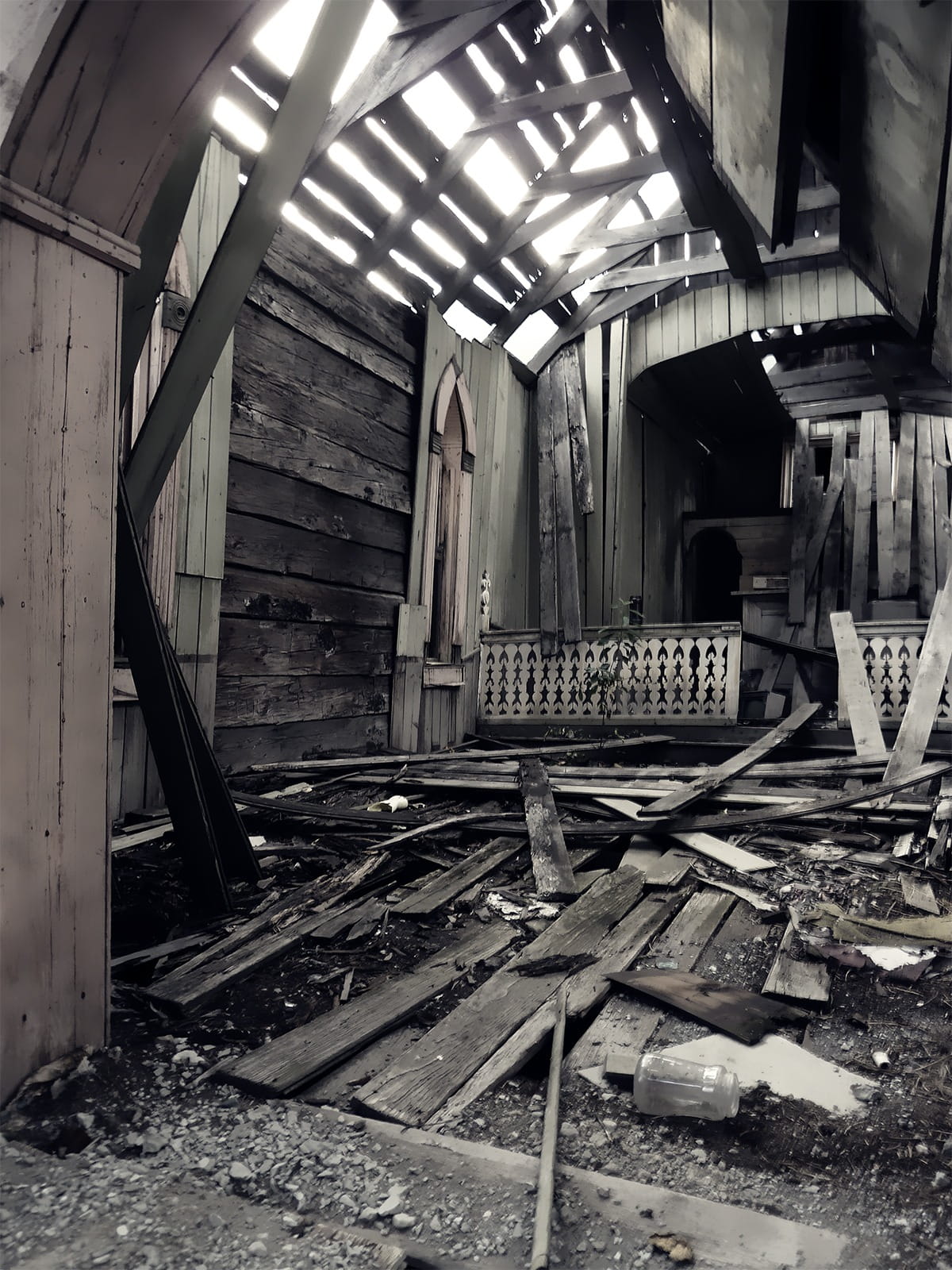 decline, broken, window, ceiling, no people, building, run-down, Ruin, old, abandoned, ruined, architecture, 720P, bad condition, Church, day, deterioration, Phone HD Wallpaper