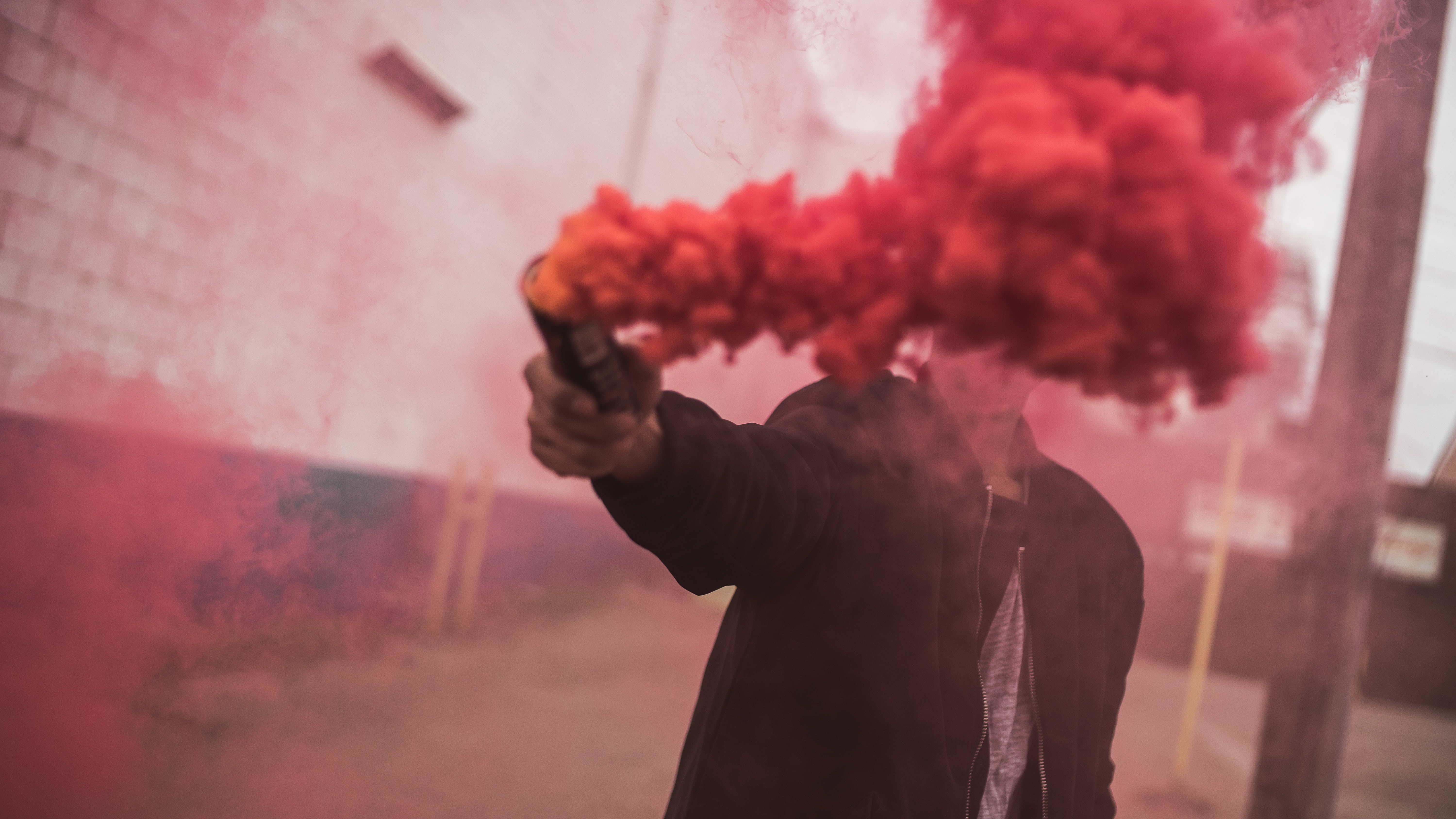 plant, city, adult, man, gas, bricks, beside, men, leaf, color, guy, waist up, people, contemplation, smoke, building exterior, daytime, side view, day, HD Wallpaper