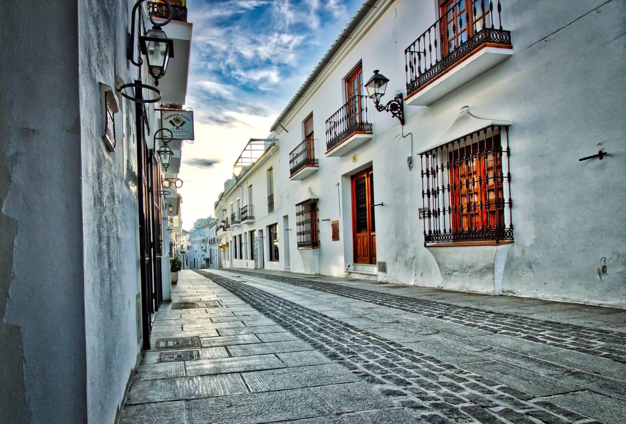 building exterior, transportation, urban, the way forward, architecture, wall, building, paint, long, nature, spain, house, tourism, Mijas, built structure, HD Wallpaper