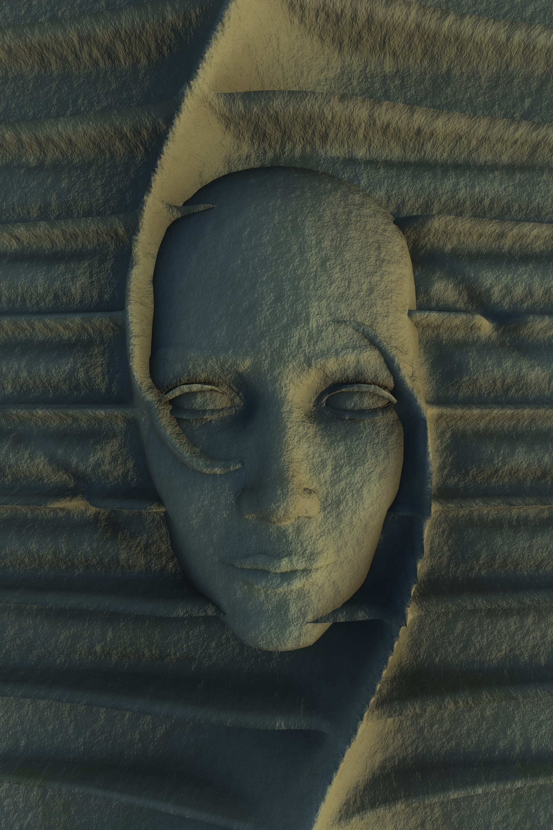 male likeness, gray, eyes closed, creativity, close-up, people, ancient, carved, desktop, closeup, craft, man, face, 2K, high angle view, pattern, old, Phone HD Wallpaper