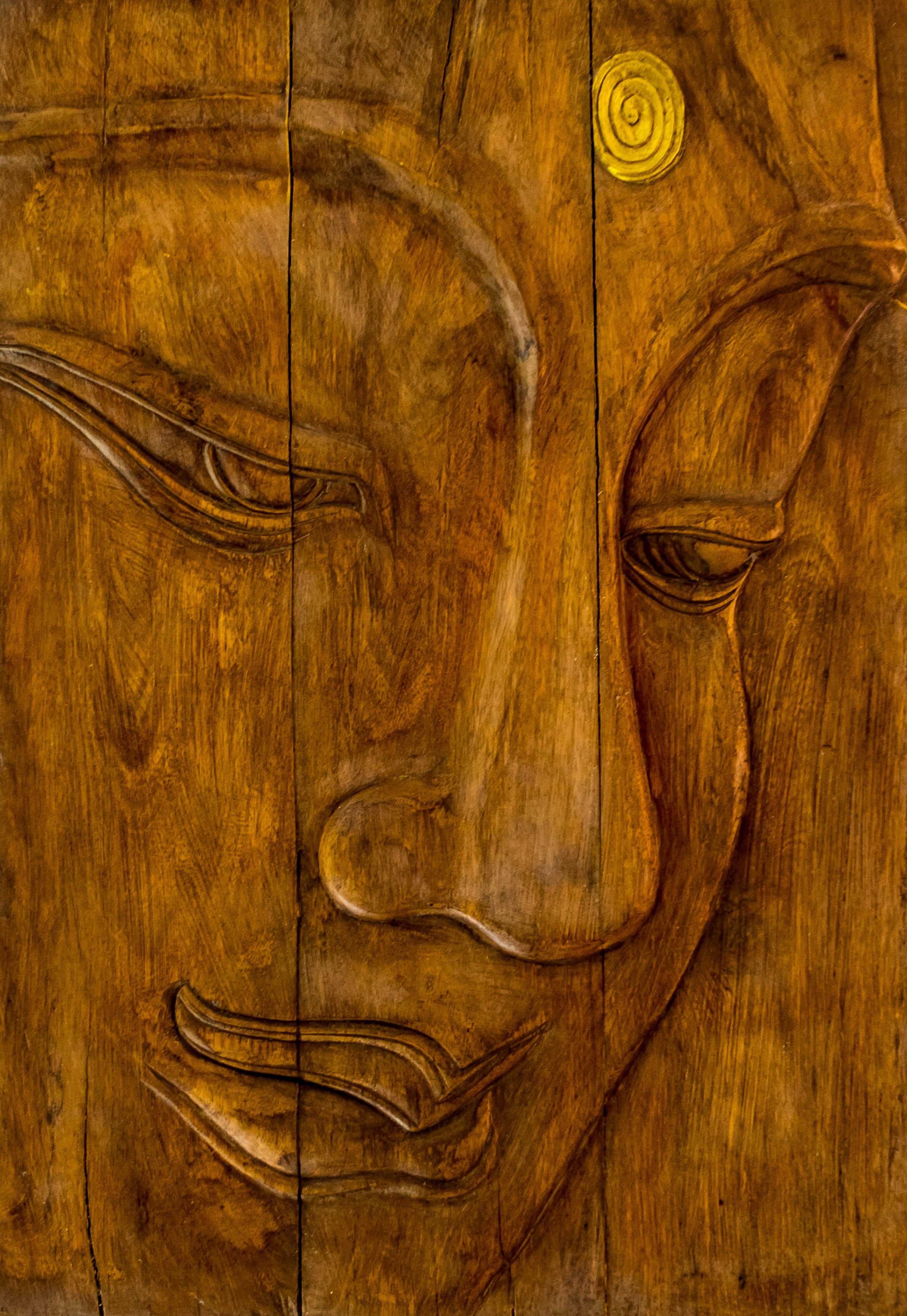 directly above, wood, indoors, 2K, human, no people, decor, old, full frame, flooring, wood picture, carved, timber, oak tree, portrait, brown, face, backgrounds, Phone HD Wallpaper