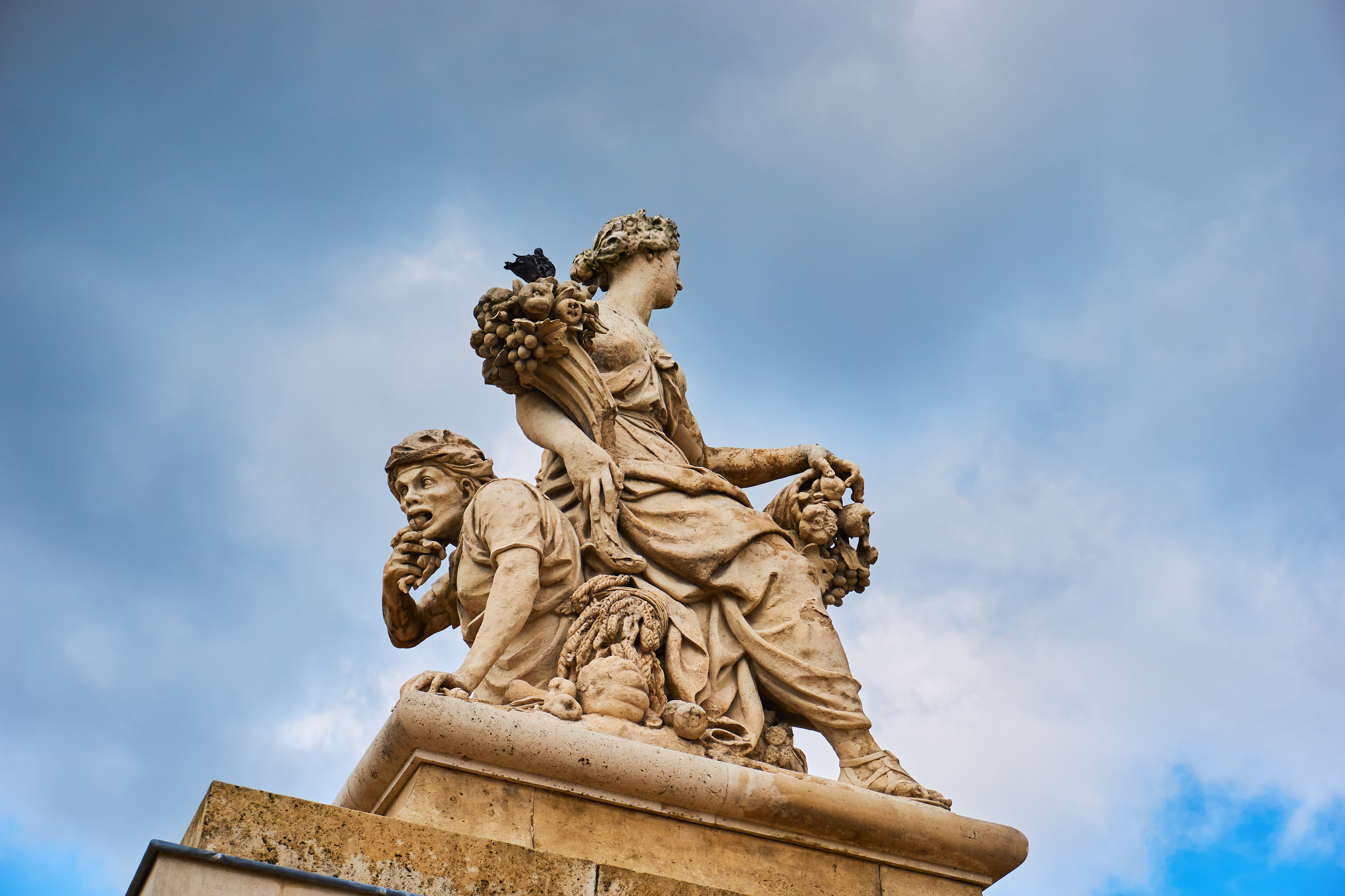 day, history, art, figure, art and craft, statue, places of interest, the past, france, sculpture, sky, representation, low angle view, memorial, versailles, HD Wallpaper