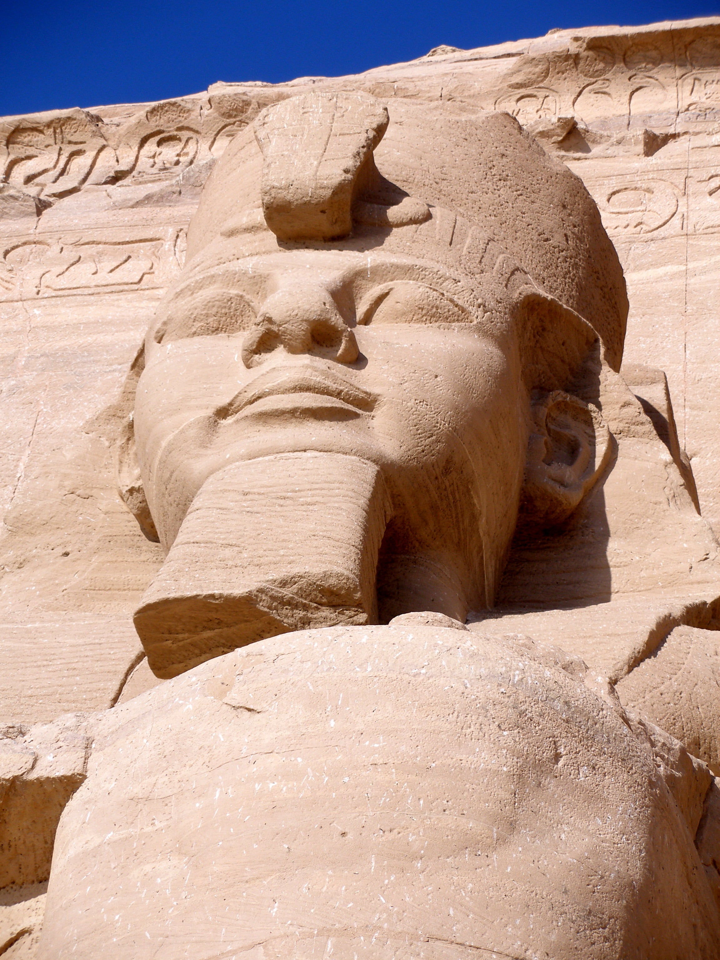 temple, sculpture, travel destinations, archaeology, famous Place, day, luxor - Thebes, no people, egypt, rock formation, statue, the past, history, hieroglyphics, Phone HD Wallpaper