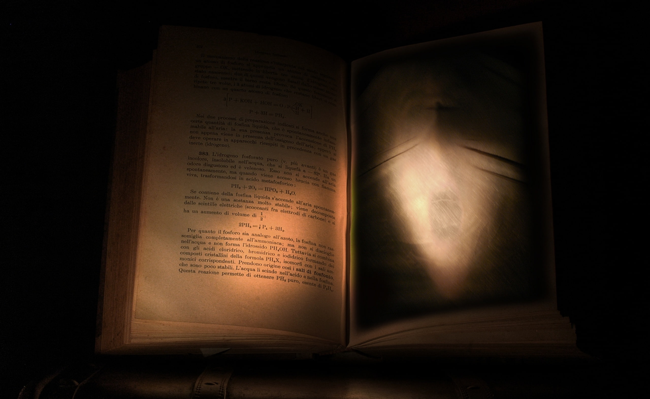 black background, light - natural phenomenon, Dark, message, shadow, Vintage, Reading, open, 2K, education, Book, western script, publication, mystery, HD Wallpaper