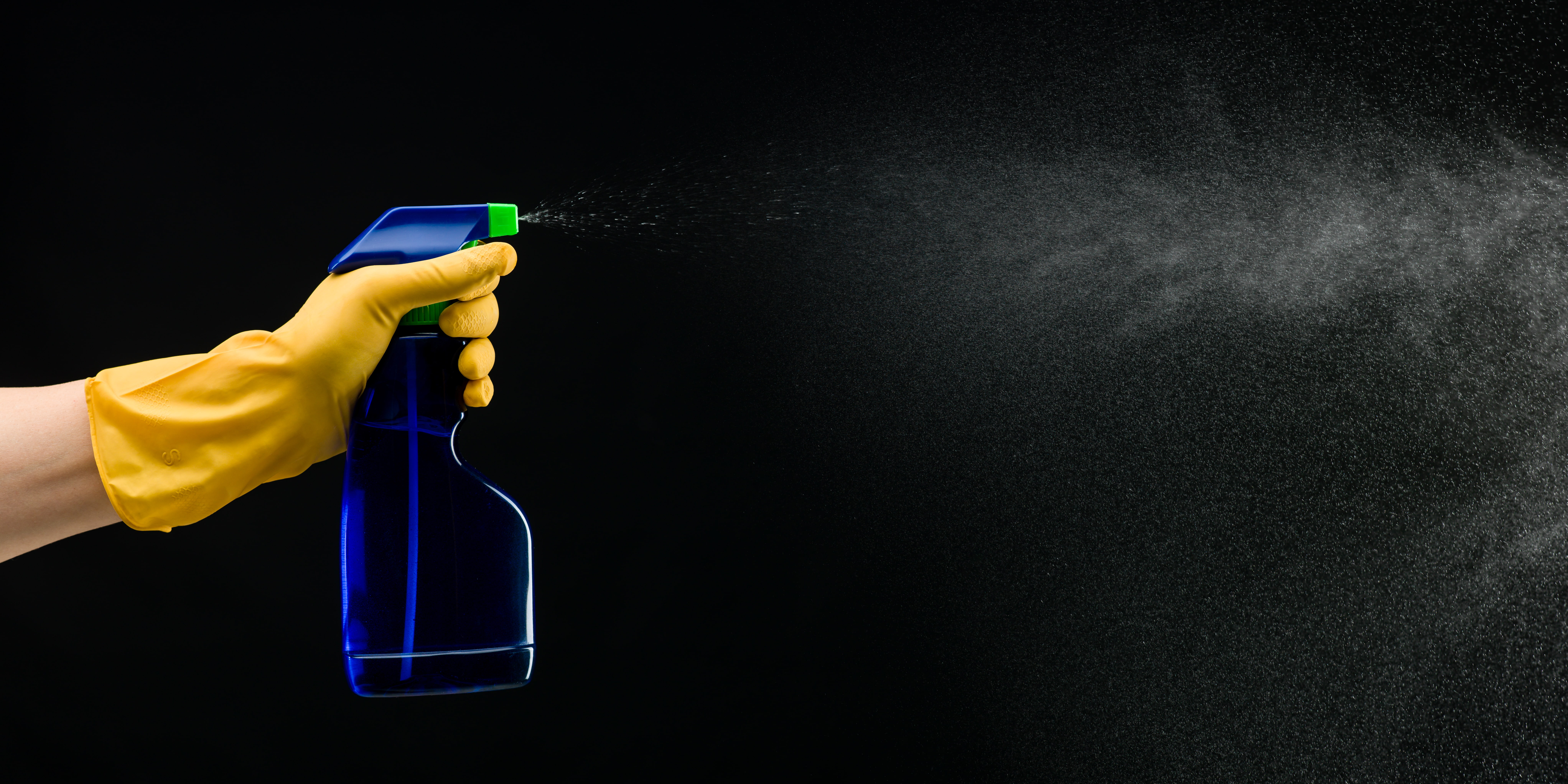 cleaner, spray, plastic bottle, 8K, trigger latex gloves, HD Wallpaper
