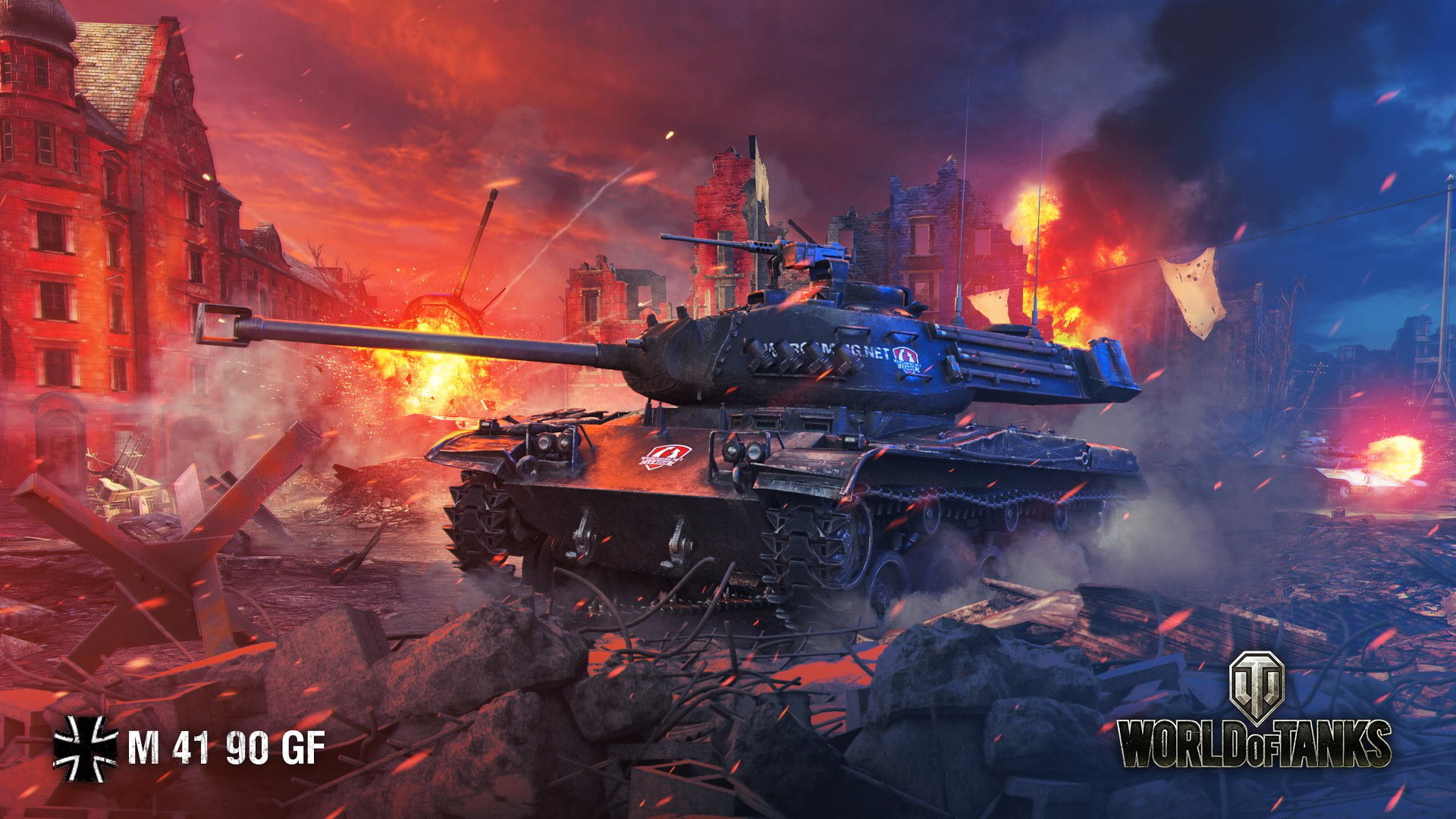 German bulldog, nature, 1080P, accidents and disasters, architecture, warning sign, outdoors, flame, smoke, World of Tanks, world, tank, building exterior, HD Wallpaper