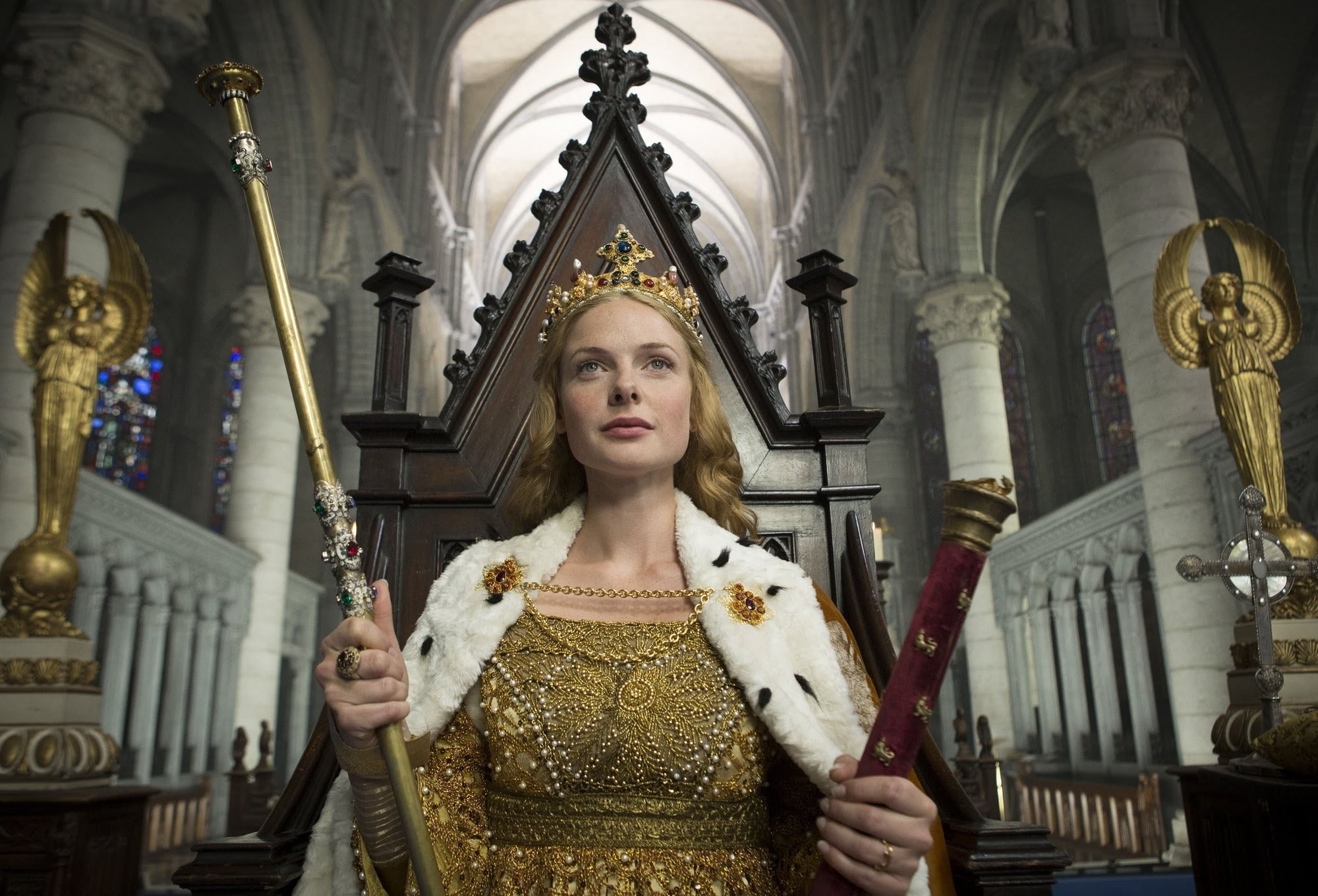 religion, built structure, scepters, The White Queen, front view, actress, indoors, the past, waist up, place of worship, 1080P, altar, portrait, representation, HD Wallpaper