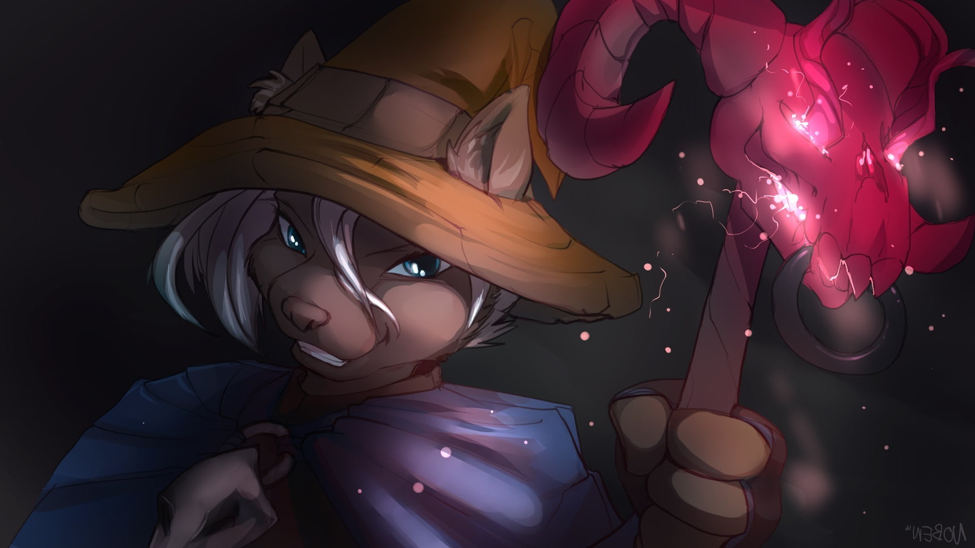 Furry, Magic, Scepters, 1080P, wizard, Anthro, HD Wallpaper
