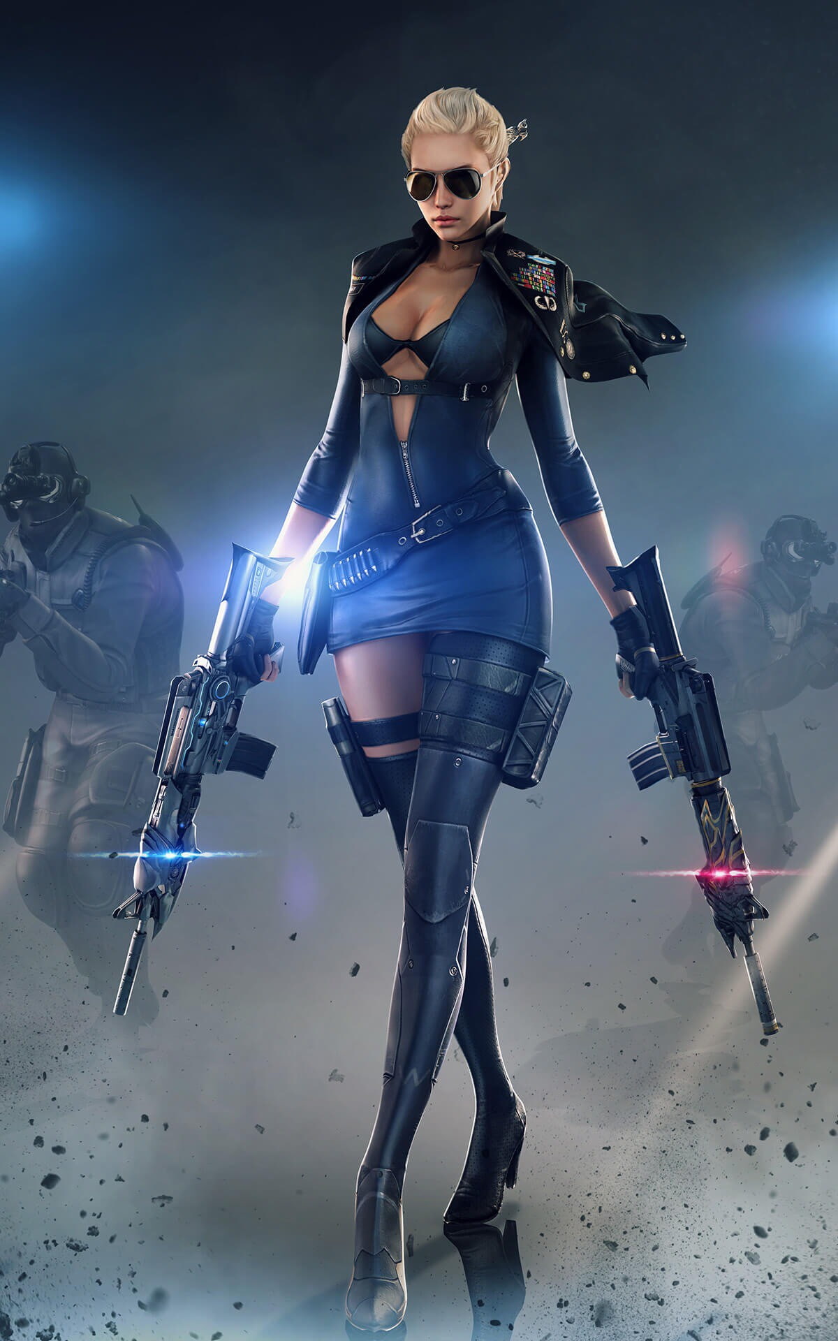 women, PC gaming, video games, 1080P, gun, CrossFire, digital art, girls with guns, Phone HD Wallpaper