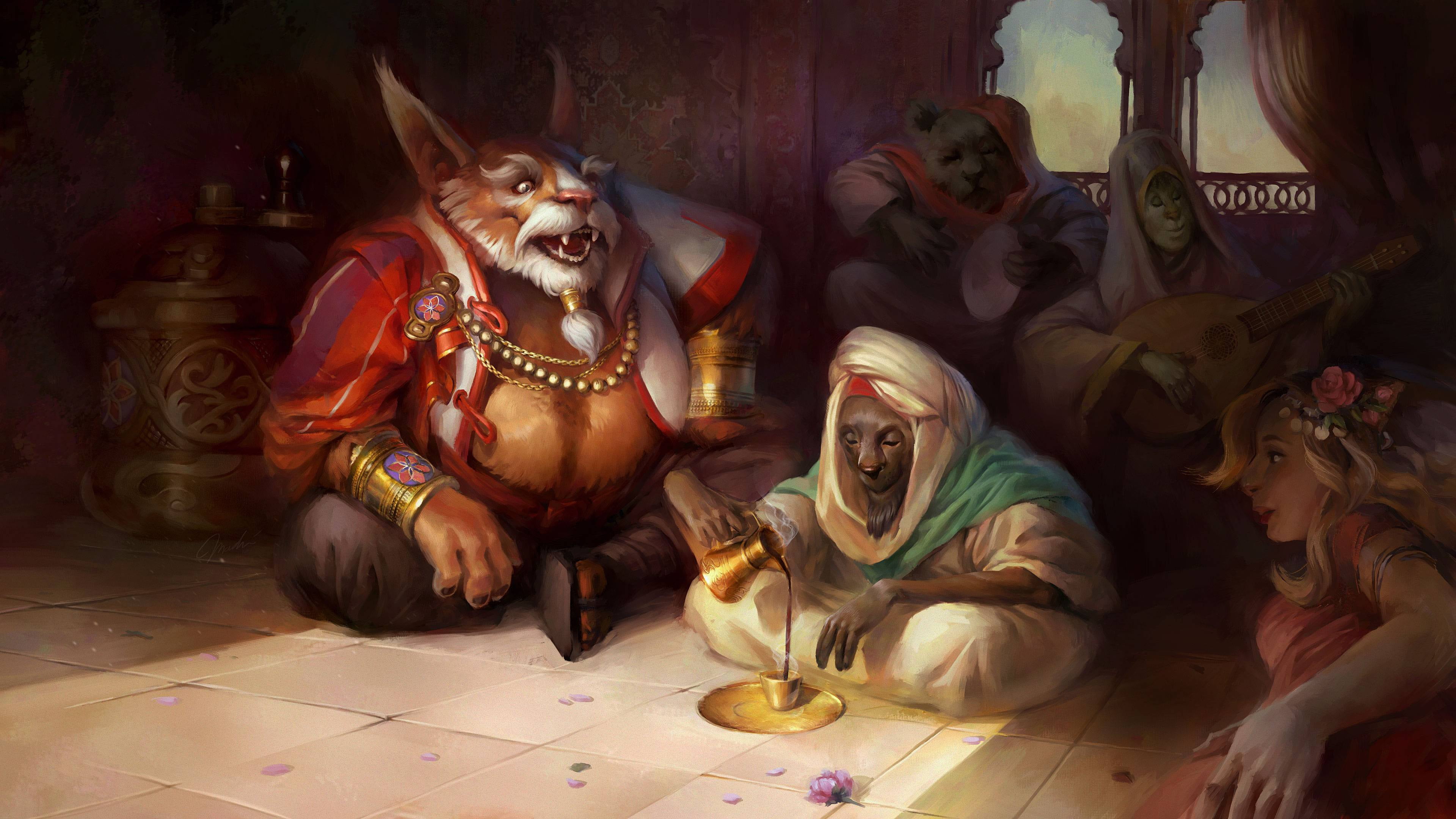 Brewmaster, tavern, fantasy, the game, 4K, Dota2, HD Wallpaper