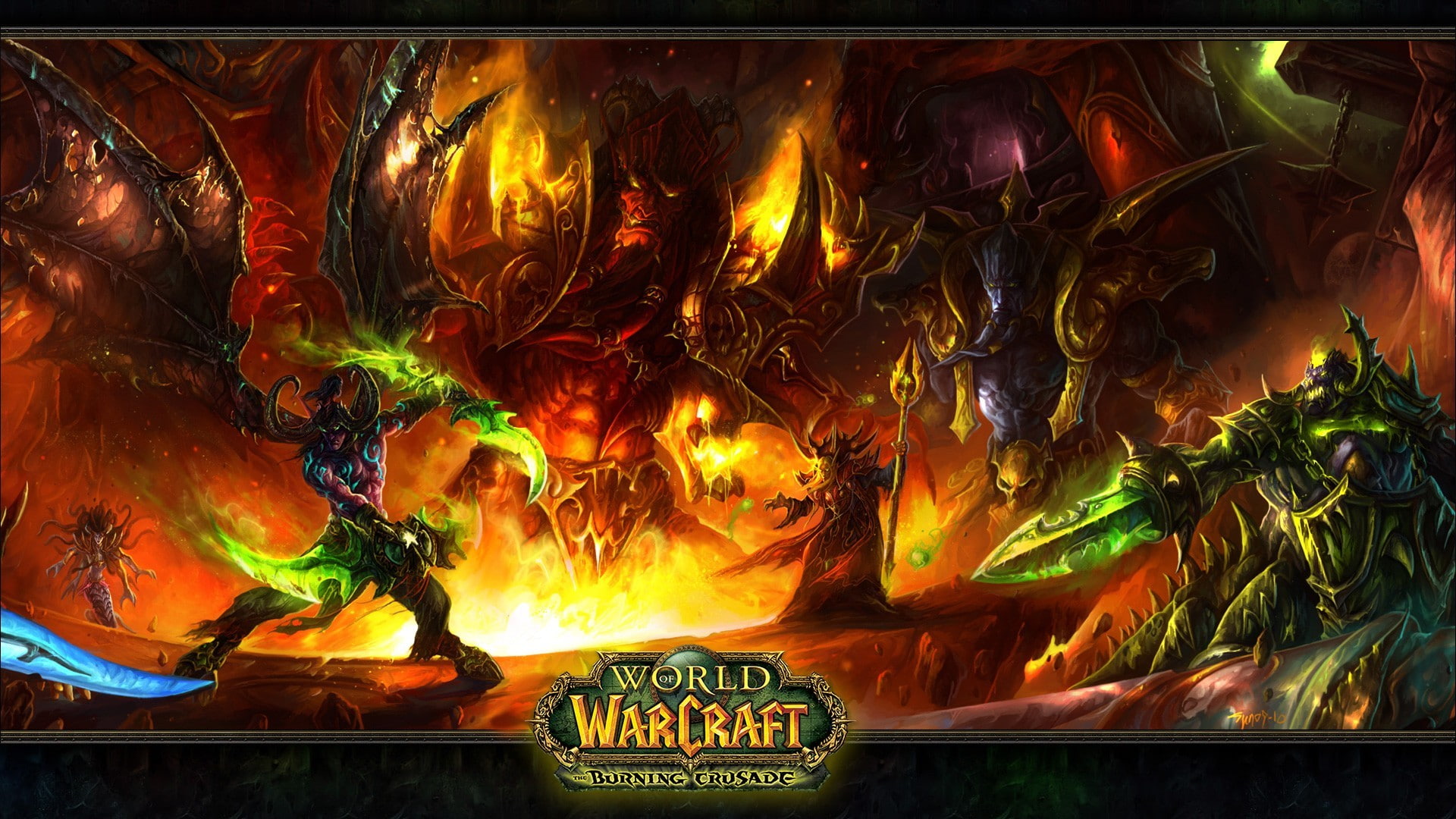 1080P, Kaelthas, Archimonde, Jaraxxus, world of warcraft, Illidan Stormrage, video games, HD Wallpaper