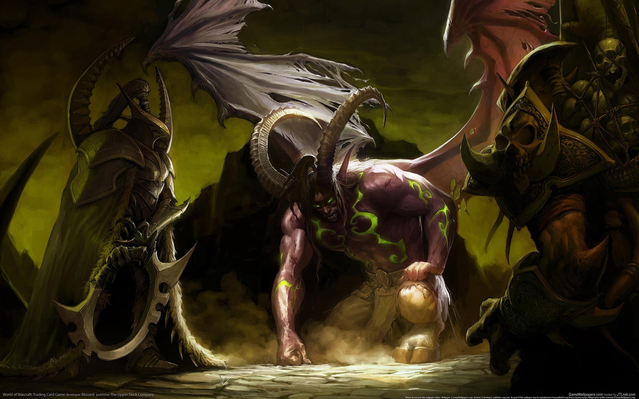 2K, fantasy art, digital art, Illidan Stormrage, World of Warcraft, video games, HD Wallpaper