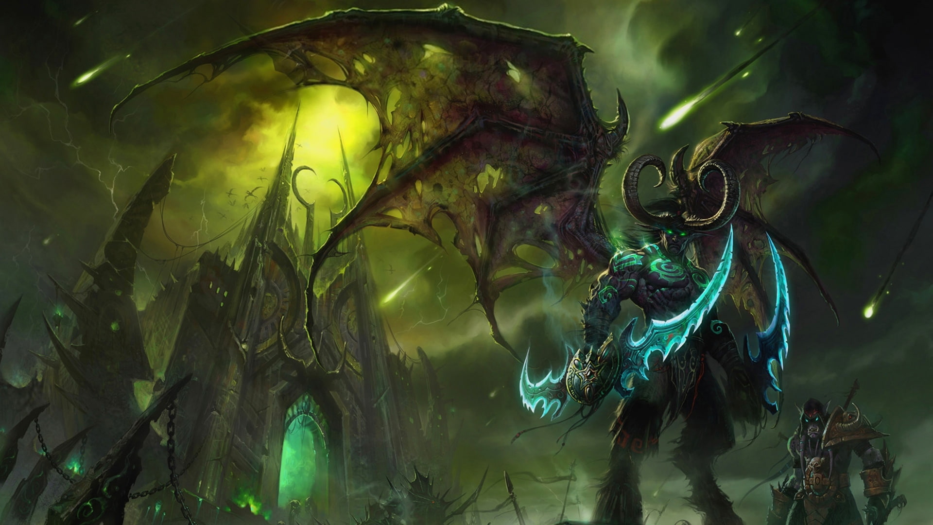 Video Game, Illidan Stormrage, 1080P, Titan, World of Warcraft, HD Wallpaper