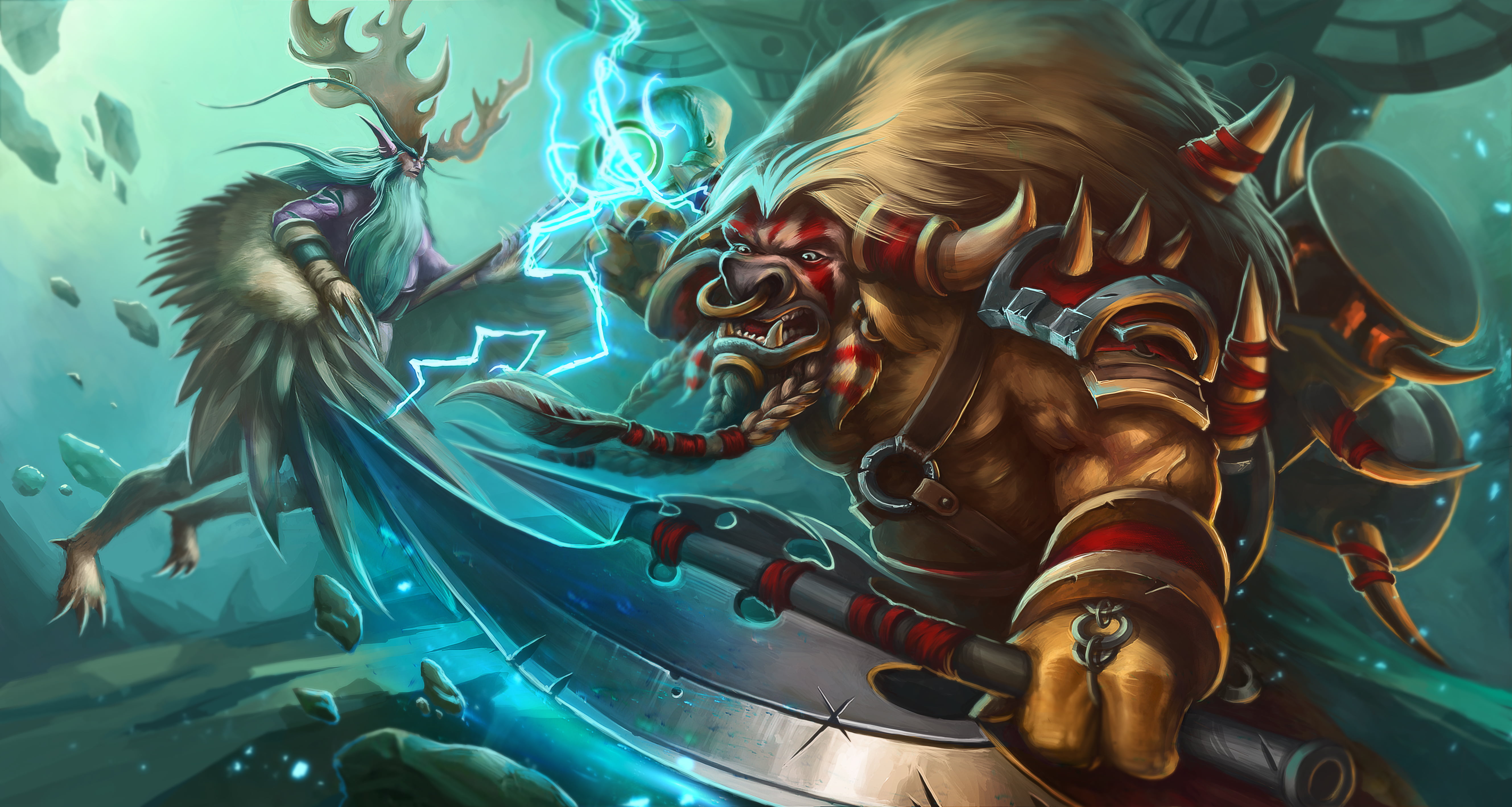human representation, malfurion, ornate, futuristic, monster, computer Graphic, statue, characters, vector, warcraft, no people, abstract, creativity, 5K, HD Wallpaper