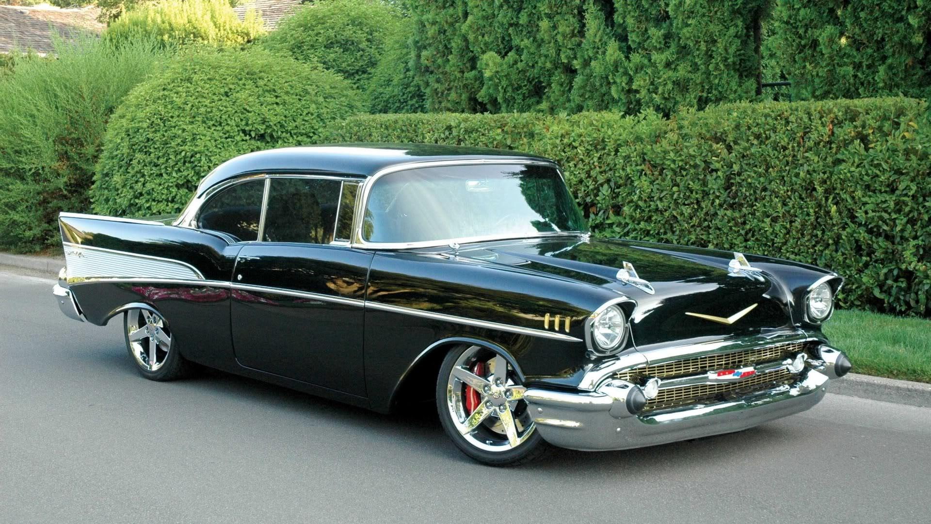 air, bel, bowtie, 1080P, vette wheels, cars, black, classic, chevy, HD Wallpaper