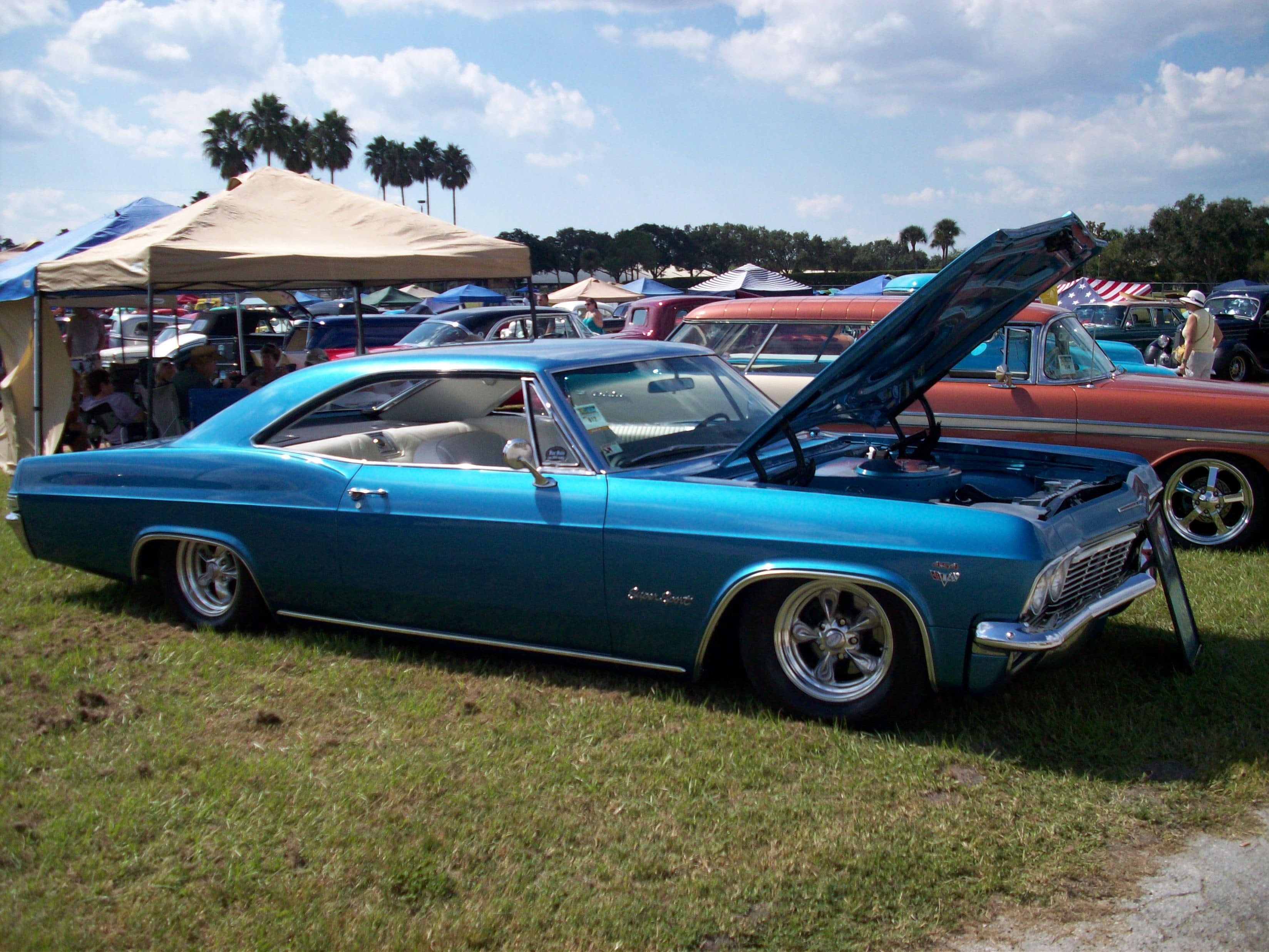 impala, classic, blue, 2K, bowtie, HD Wallpaper