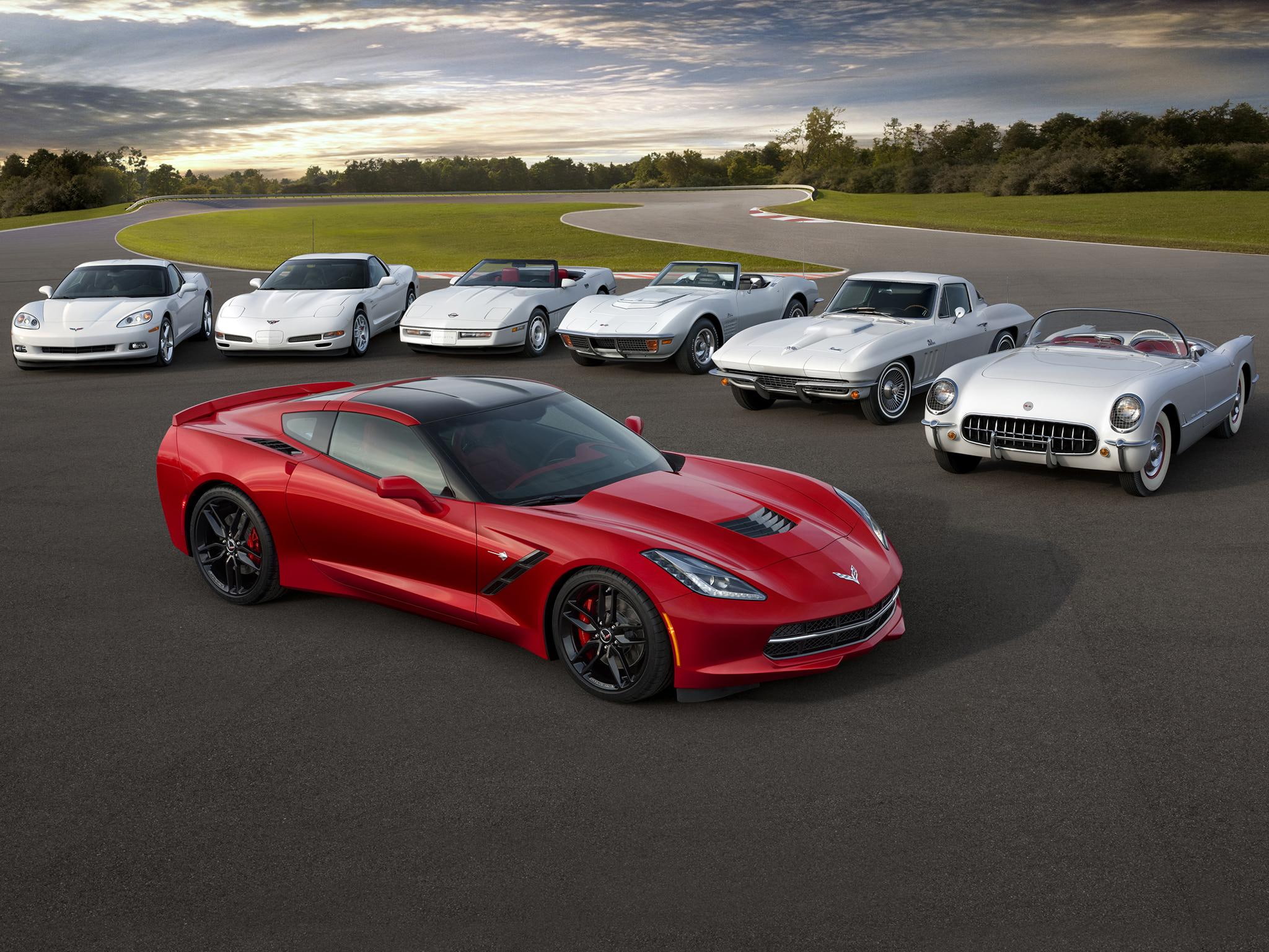 cars, bowties, c, 1080P, corvette, vettes, collection, stingray, HD Wallpaper