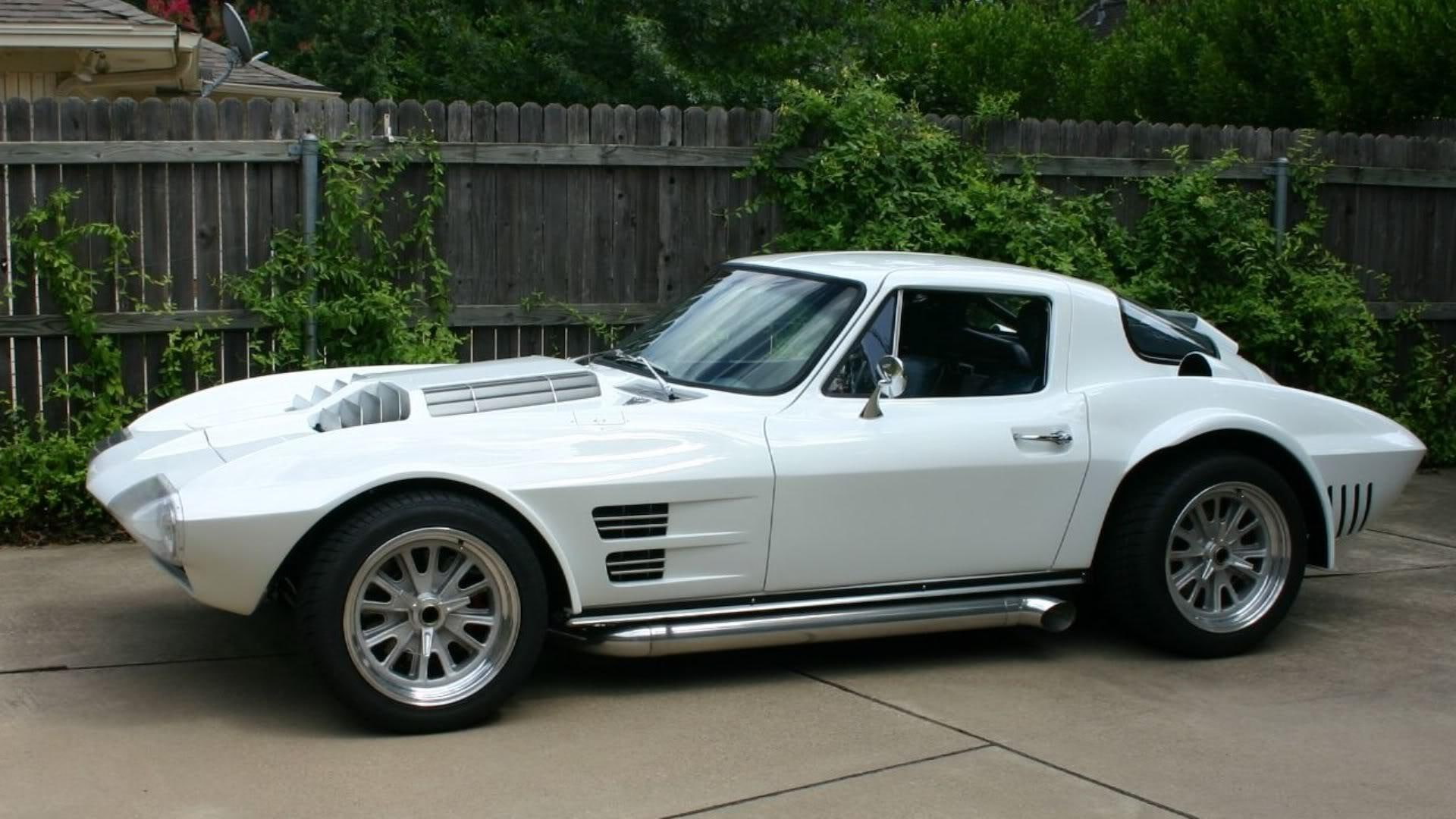 classic, sport, 1080P, bowtie, white, gr, corvette, cars, HD Wallpaper