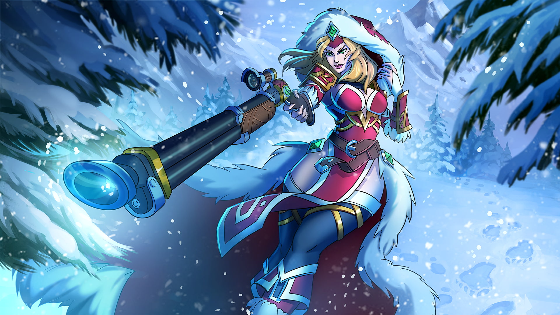 Lian (Paladins), Video Game, Paladins (Video Game), Paladins, Christmas, 1080P, HD Wallpaper