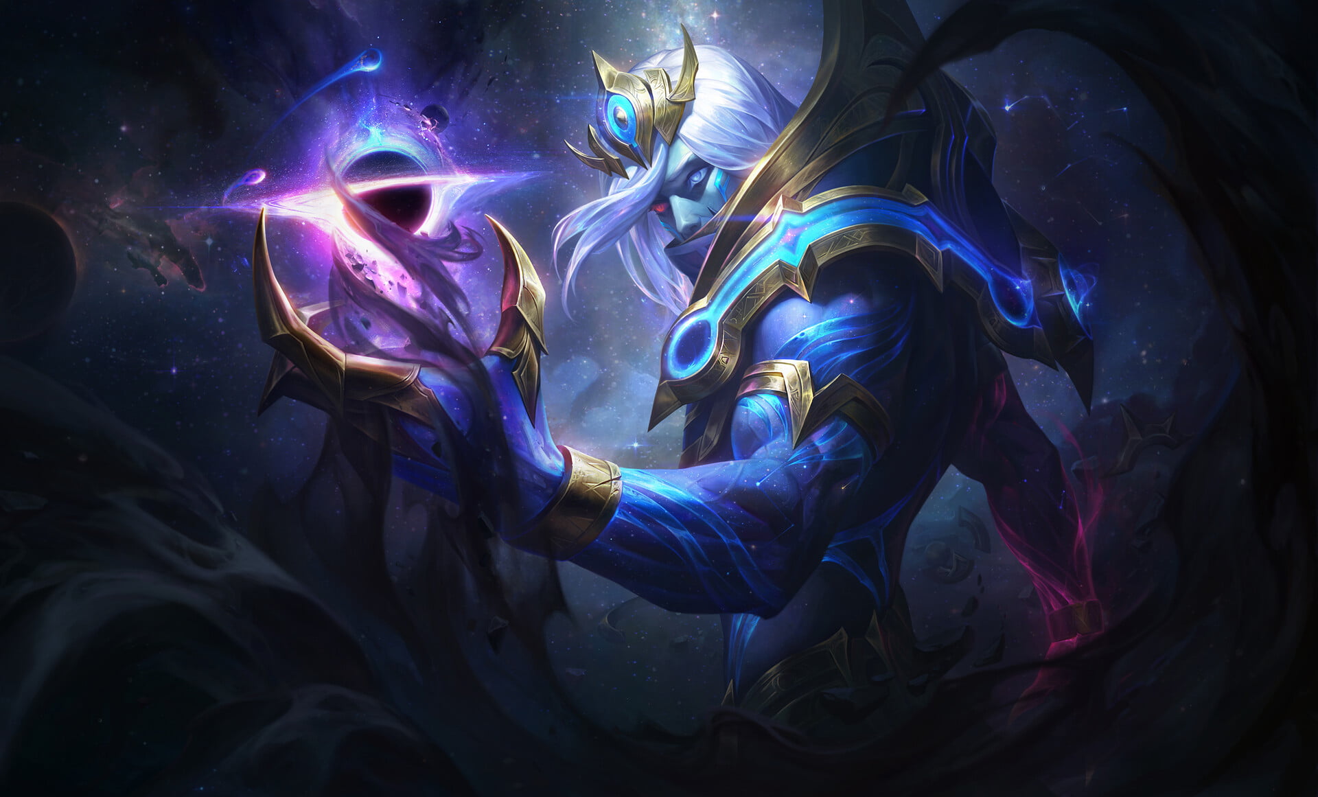 Xiao Guang Sun, 1080P, orb, spell, Vladimir (Leauge of Legends), League of Legends, drawing, stars, fantasy art, HD Wallpaper