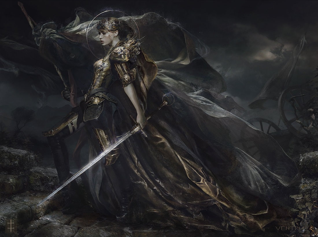 weapon, long hair, witch, 480P, environment, spooky, women, war, fantasy art, young adult, beauty, mystery, fear, adult, digital composite, one person, HD Wallpaper