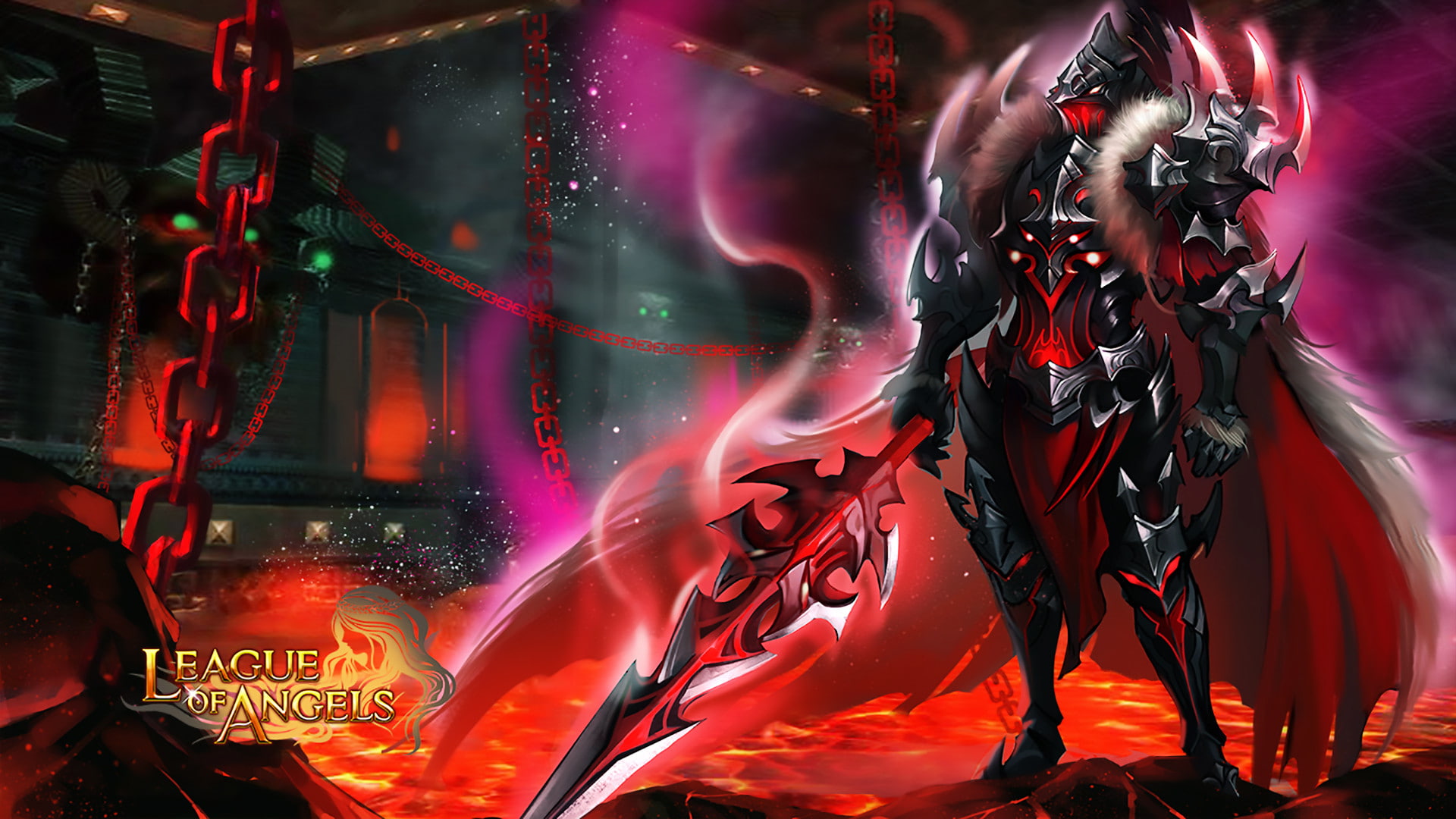 video, armor, armed, sword, magical, paladin, mysterious, warrior, dark, hd, game, 1080P, angels, league, artwork, HD Wallpaper