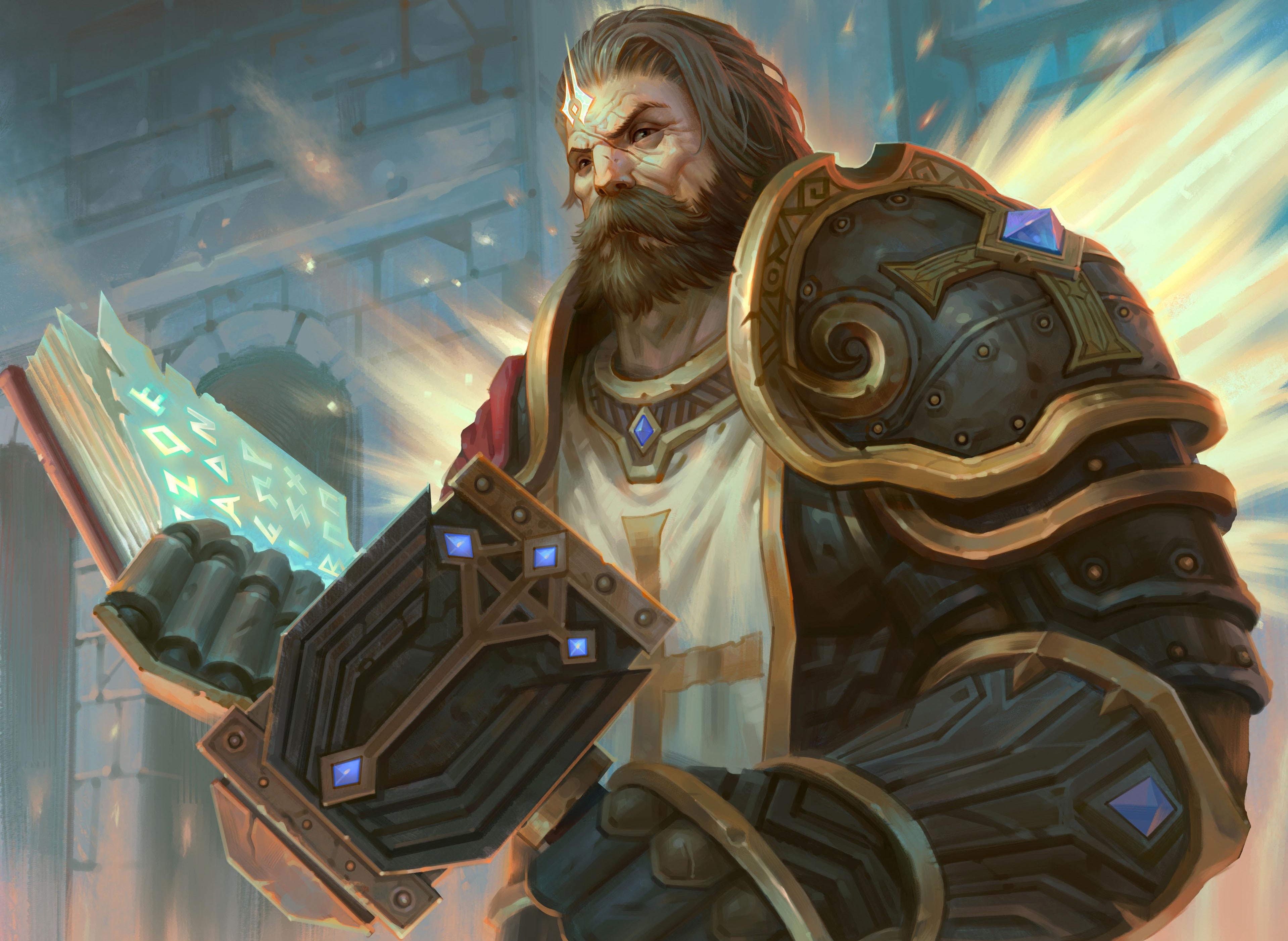 amp, 2K, paladin, dragons, dungeons, book, HD Wallpaper