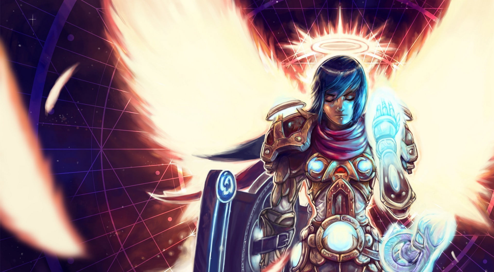 emotion, 720P, technology, black,  World of Warcraft, fantasy art, people, lifestyles, angel, women, outdoors, arts culture and entertainment, togetherness, HD Wallpaper