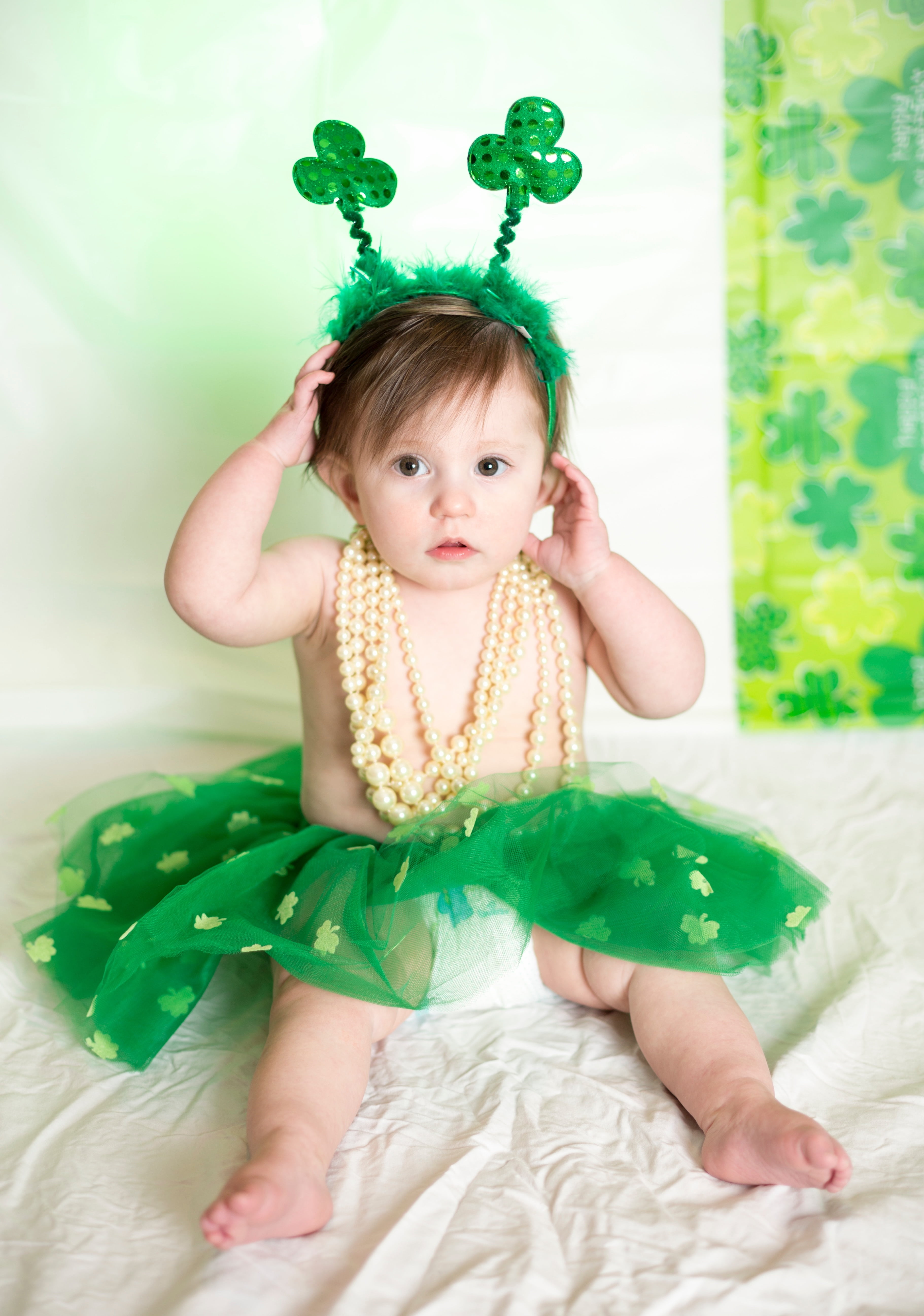luck, innocence, indoors, baby, full length, toddler, st patricks day, wearing, one person, furniture, irish, st patrick, st patrick day, yellow, leaf, Phone HD Wallpaper