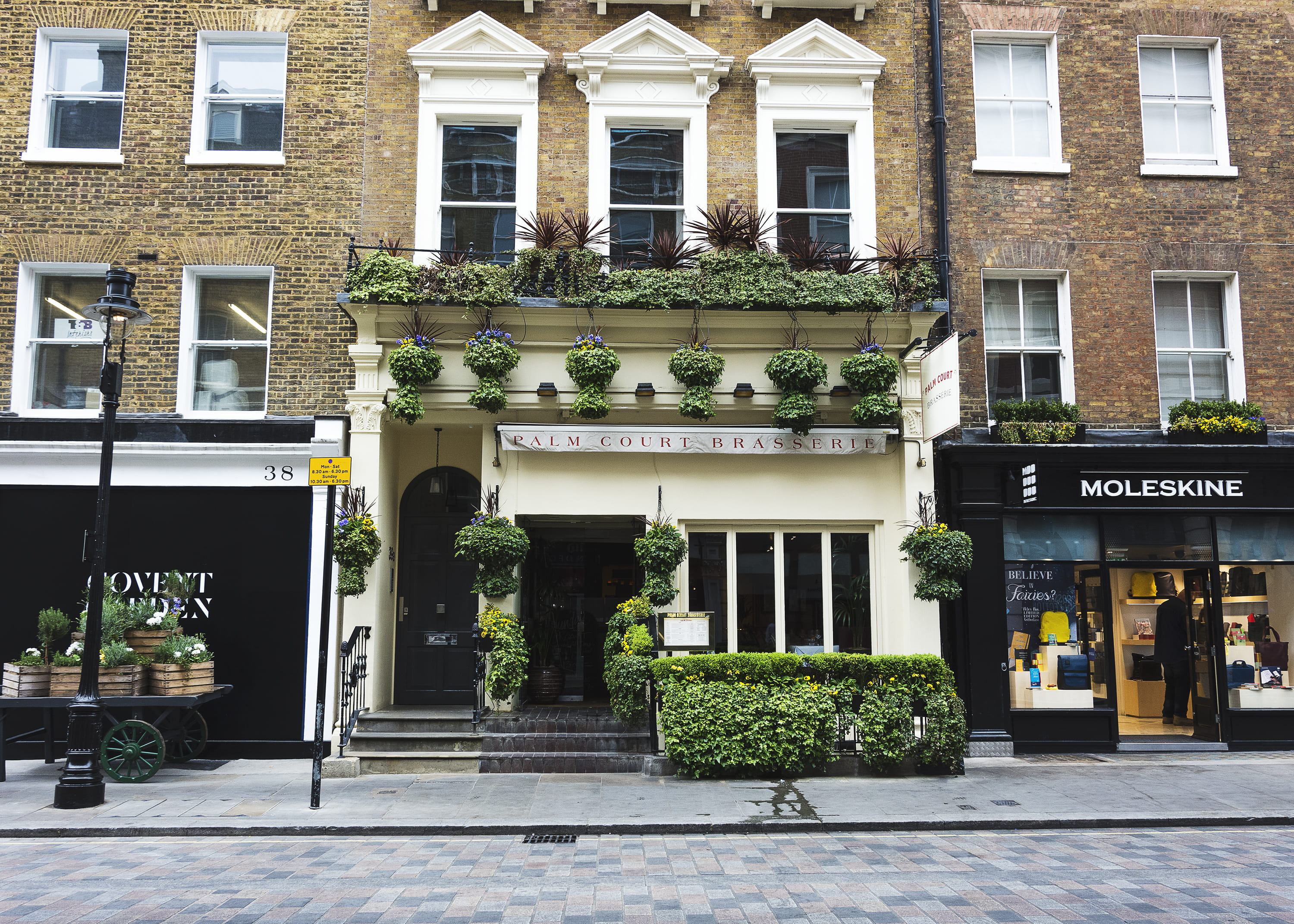 western script, moleskine, outdoors, growth, day, no people, built structure, covent garden, england, window, green color, plant, city, building, architecture, HD Wallpaper