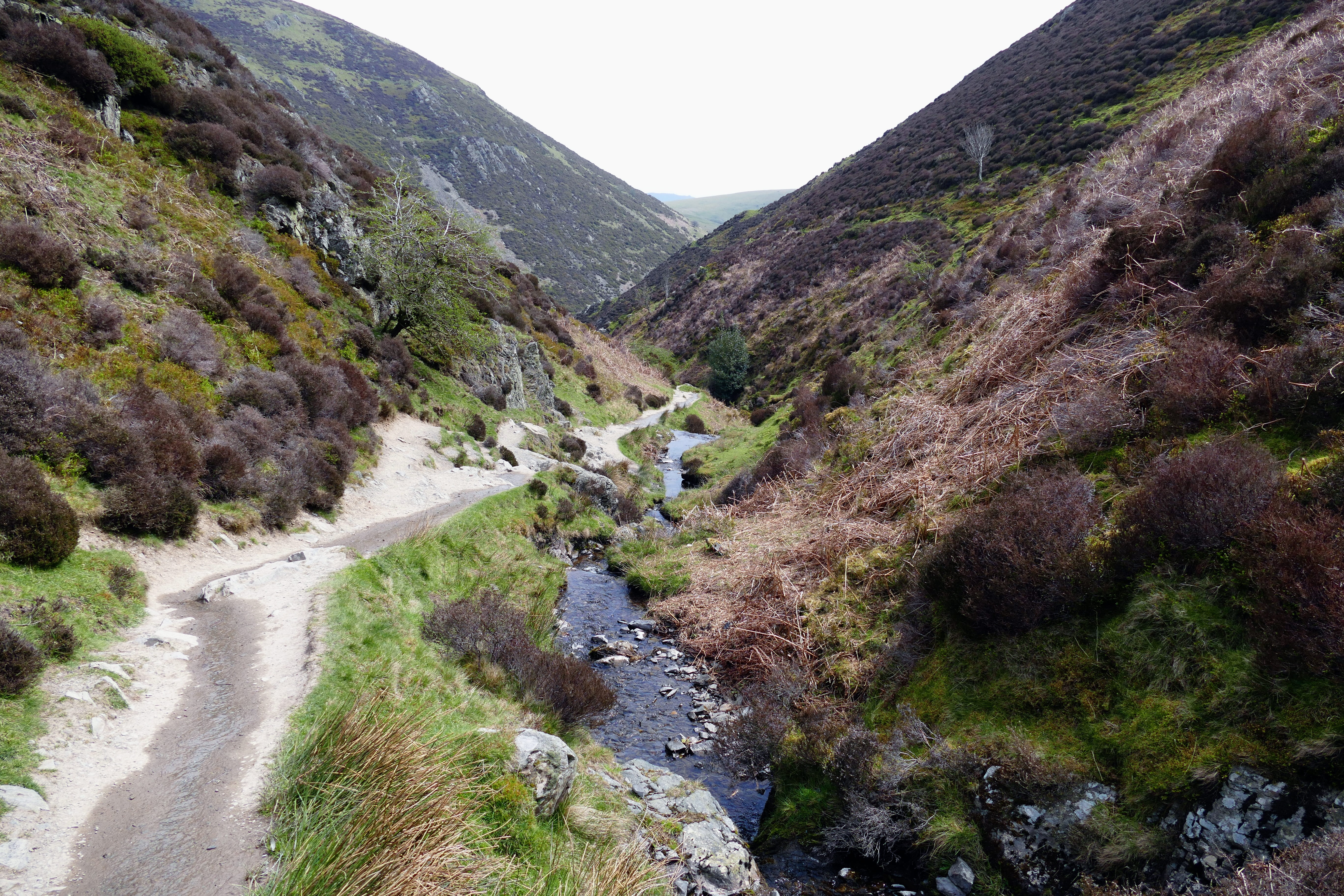 trail, path, walking, uk, hills, curve, rambler, Countryside, scenics, scenics - nature, footpath, tranquility, hiker, river, clear sky, non-urban scene, HD Wallpaper