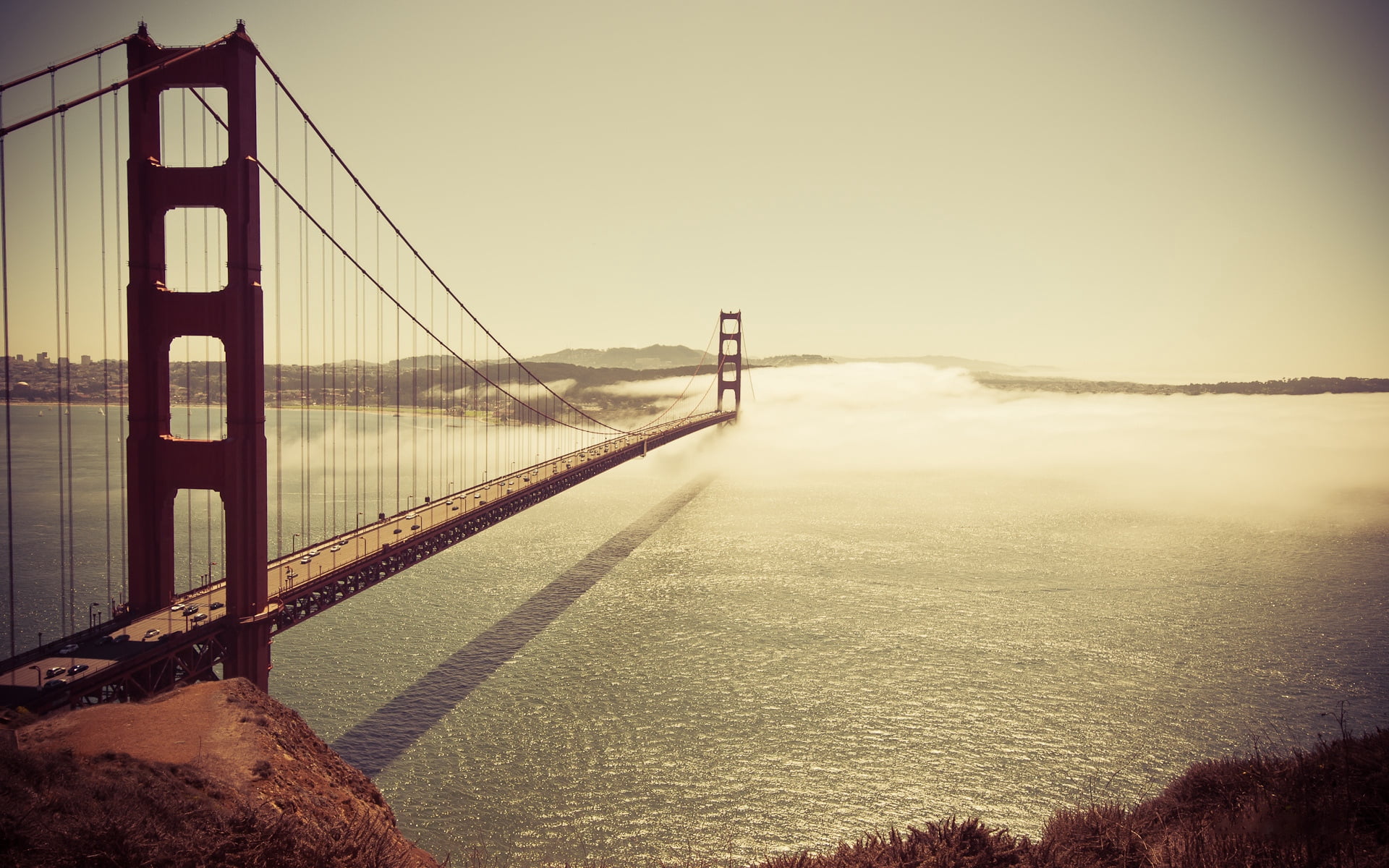scenics - nature, city, connection, urban Scene, urban Skyline, outdoors, golden, famous Place, day, san, san francisco, dusk, san Francisco County, road, HD Wallpaper