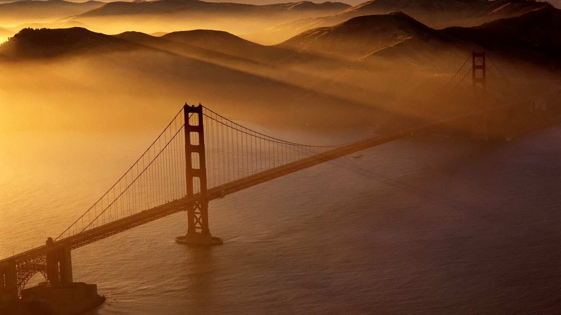 gate, cityscape, urban Skyline, outdoors, bay, famous Place, travel Destinations, color Image, bridge - Man Made Structure, dusk, uSA, golden, water, transportation, HD Wallpaper