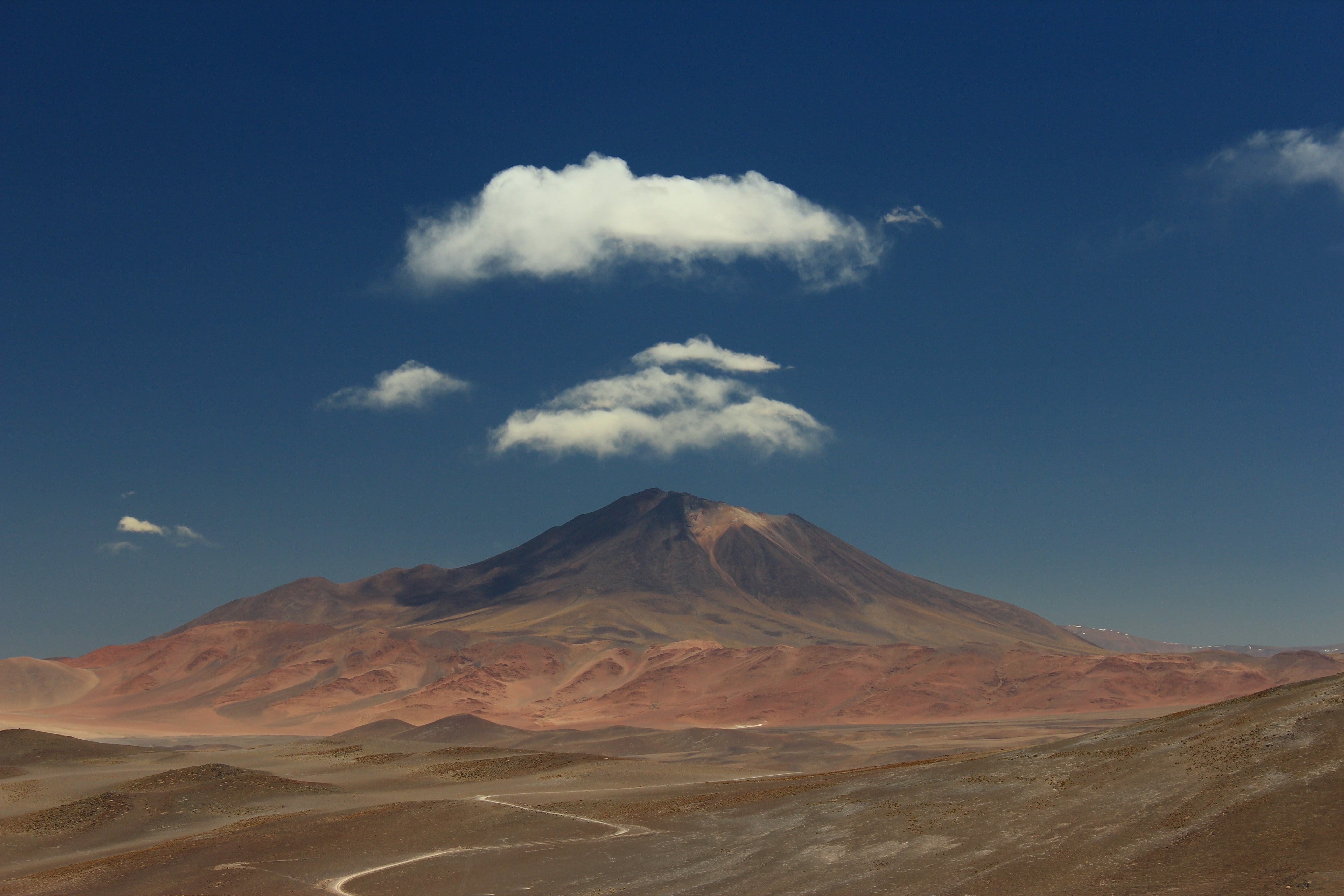 mountain range, arid climate, idyllic, scenics - nature, red, clouds, outdoors, cloud - sky, abstract, nature, tranquil scene, land, environment, geology, HD Wallpaper
