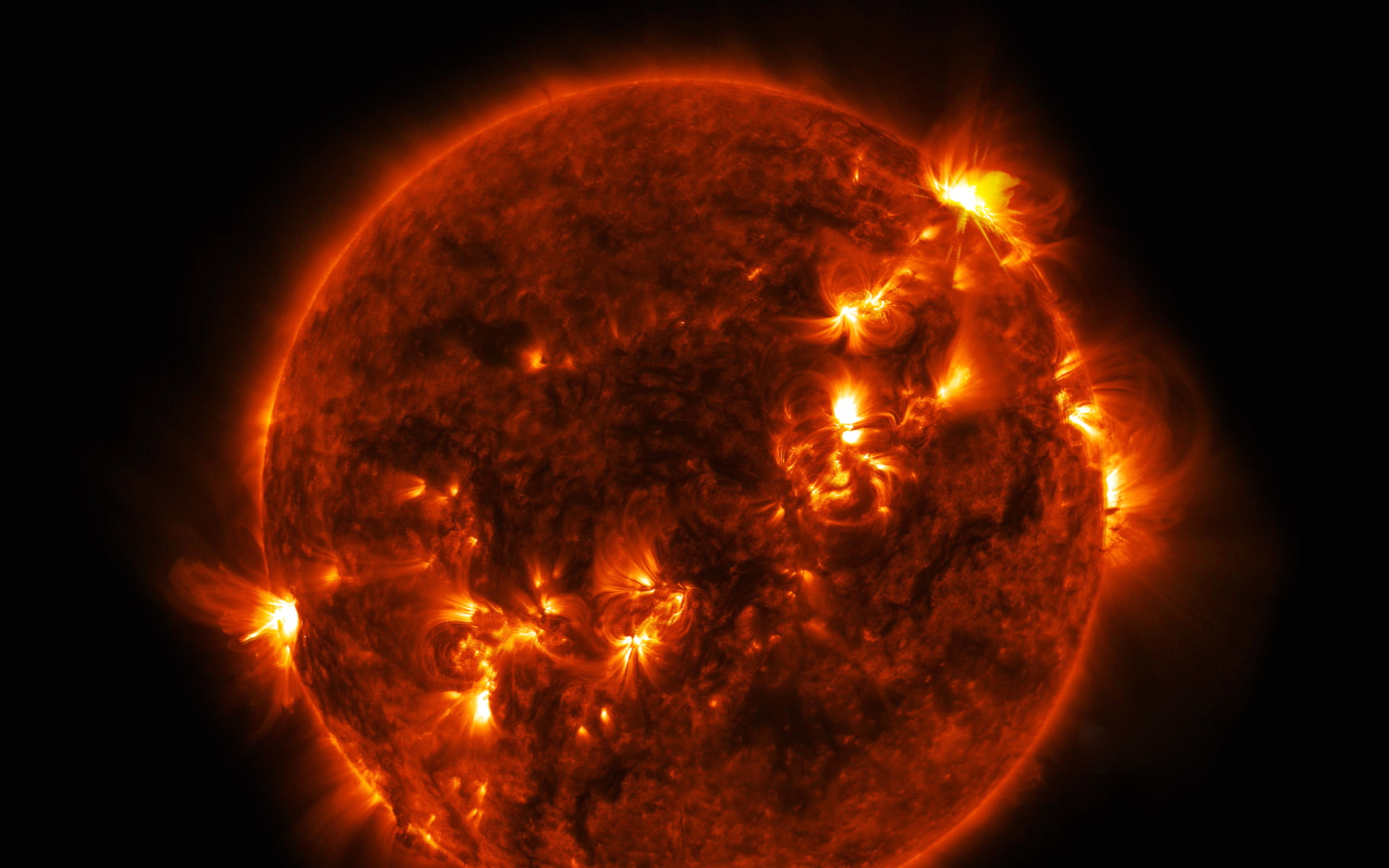 1080P, the sun, flash, prominence, release, star, HD Wallpaper