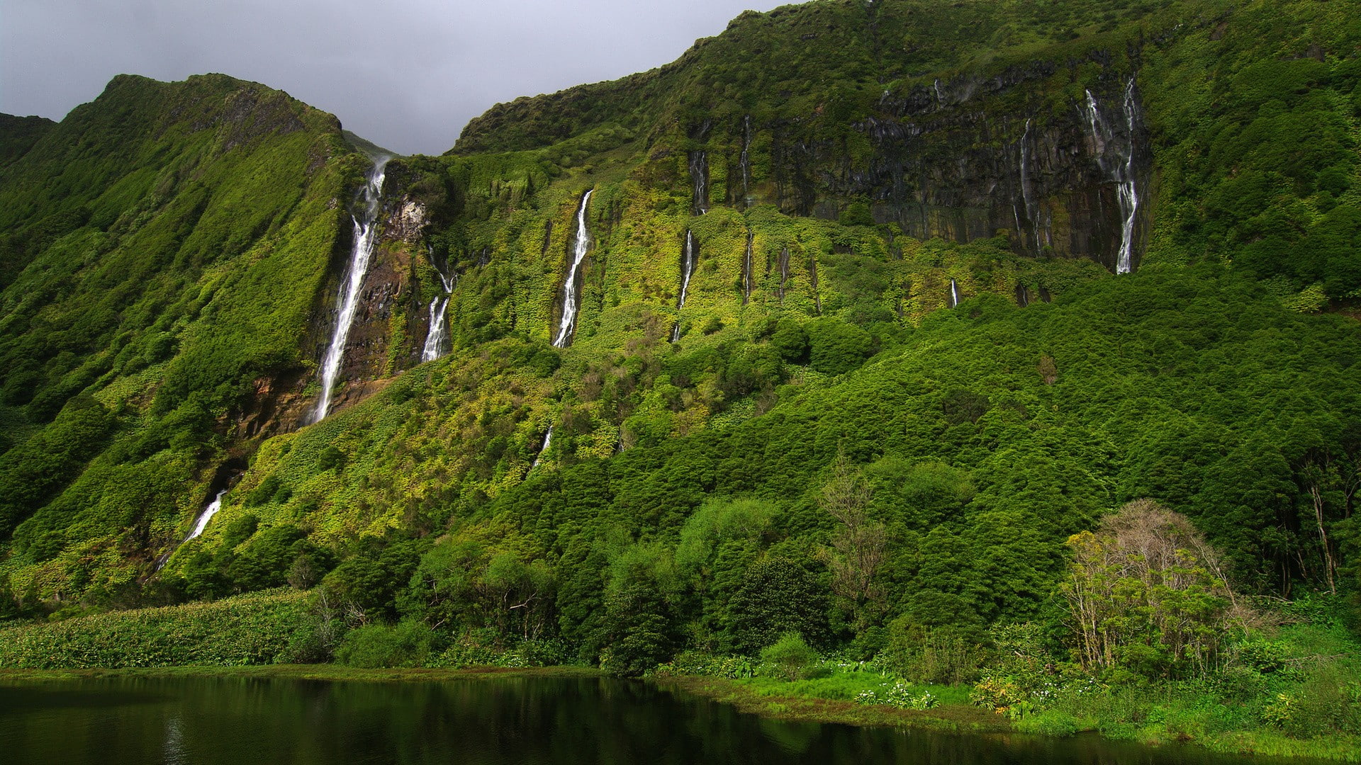 jungle, waterfall, hd, nature, 1080P, mountain, HD Wallpaper